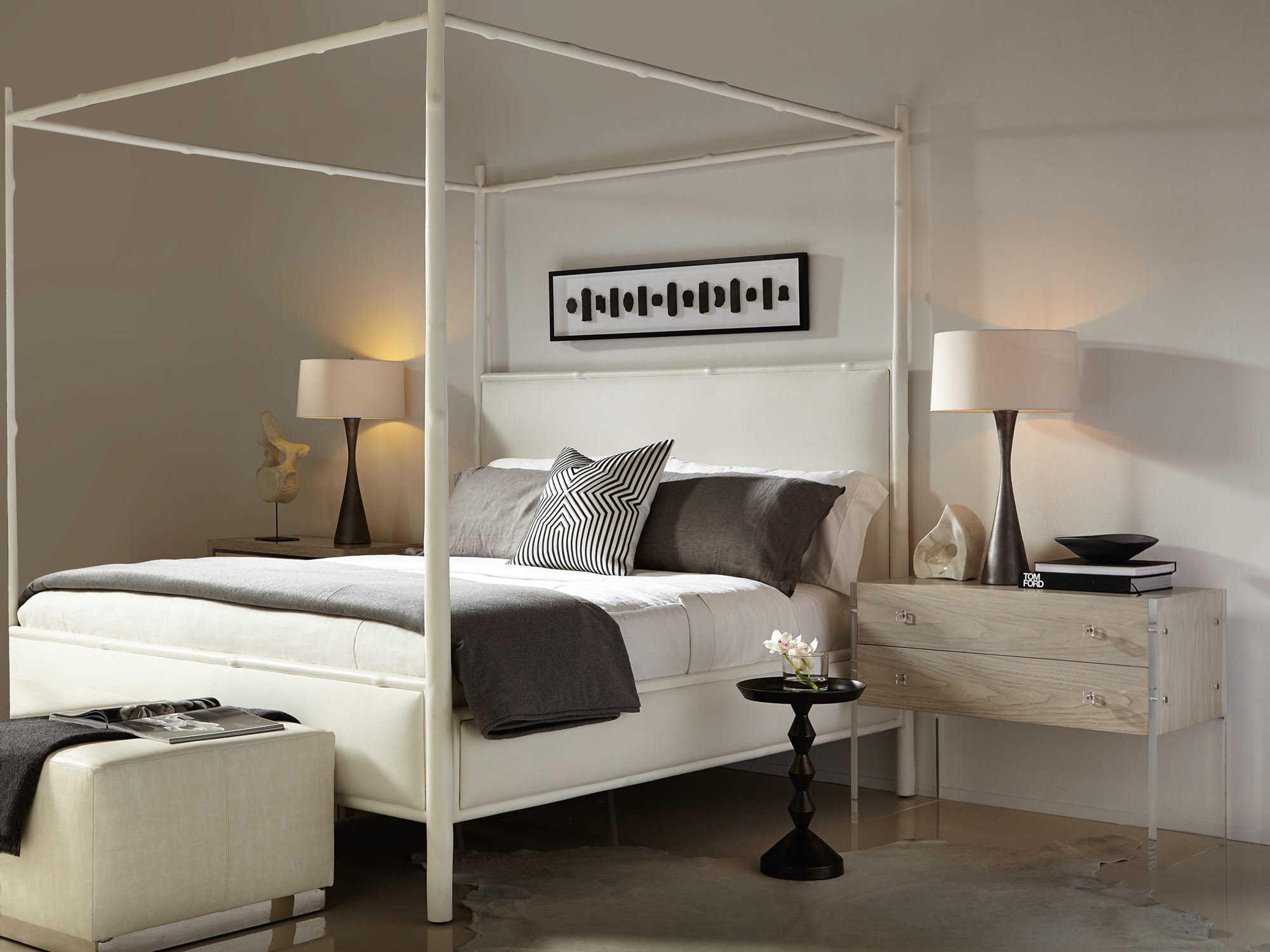 Bernhardt Interiors Casegoods Mirabelle Round Metal Black Nickel Chairside Table