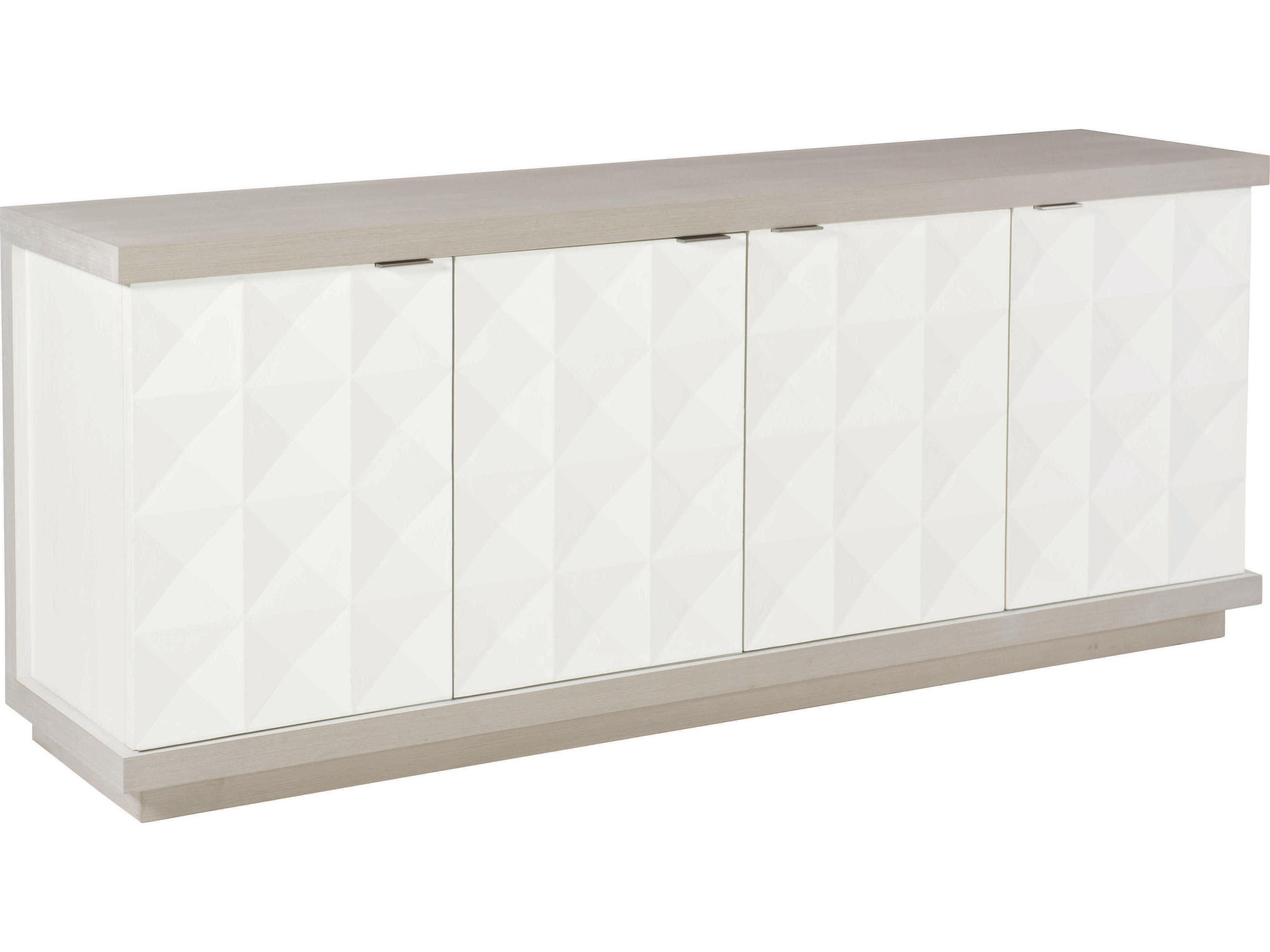 Axiom Modern 4 Door Buffet Sideboard Linear Grey