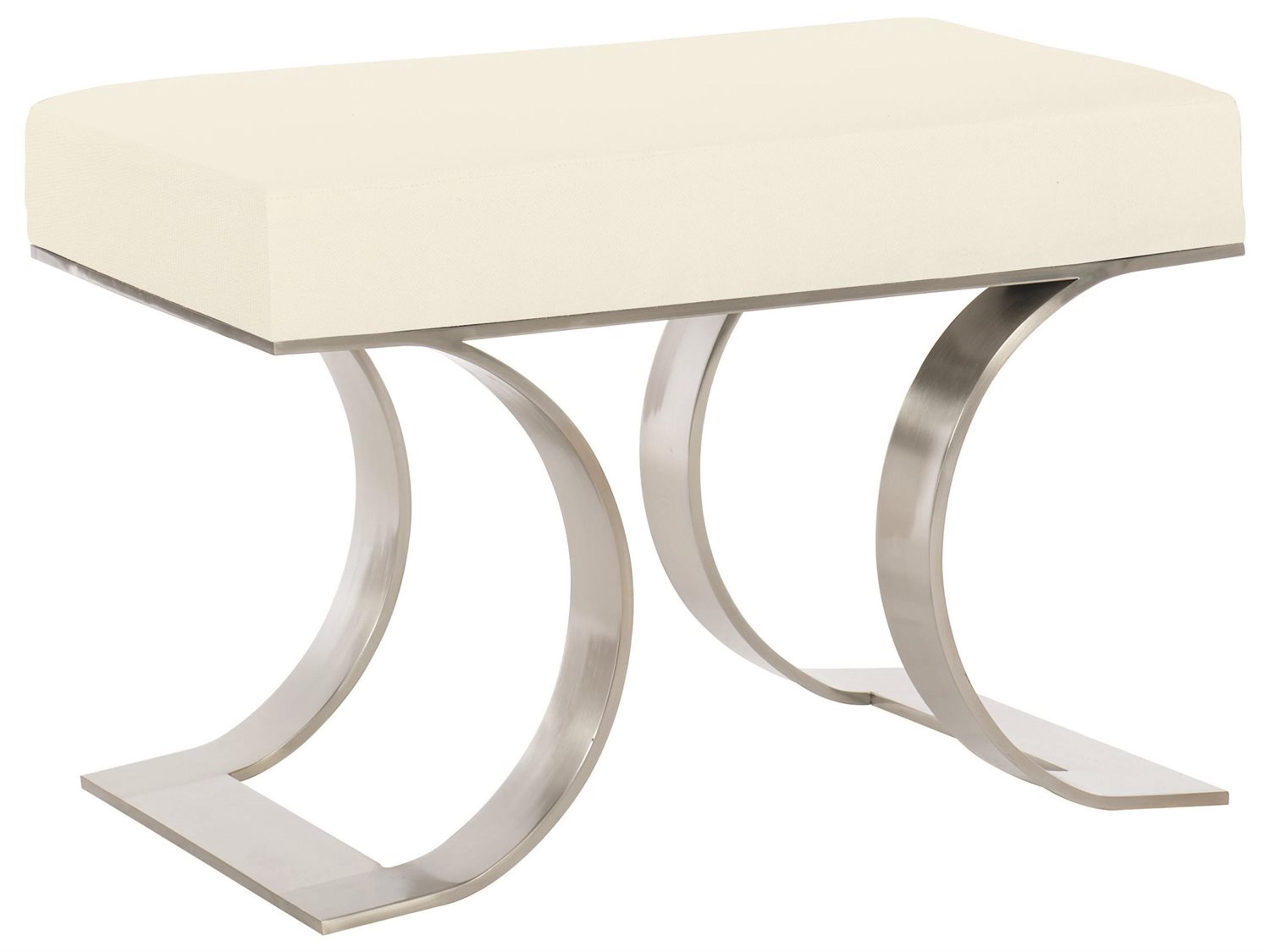 Axiom Bench Upholstered Brushed Silver
