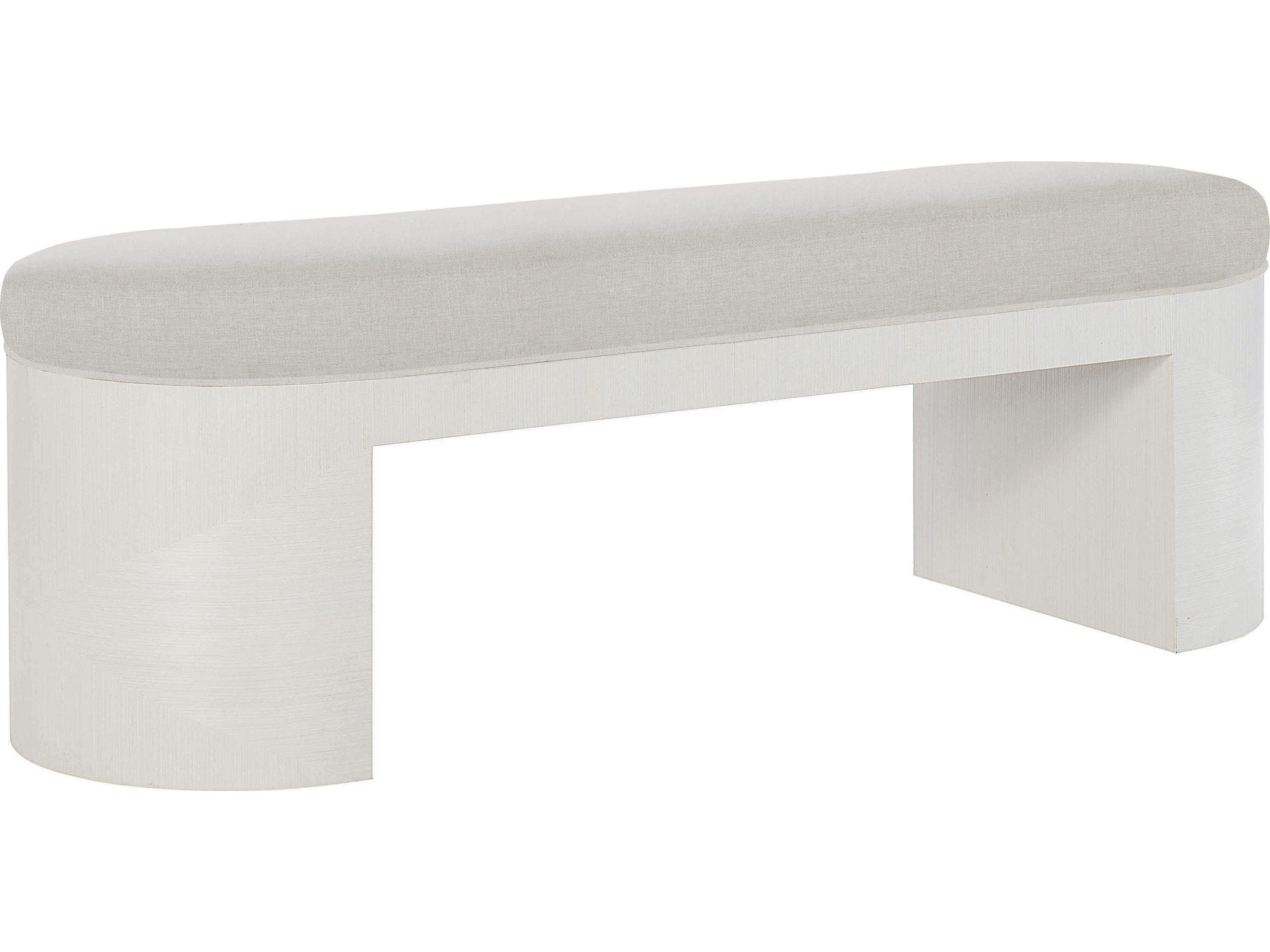 Axiom Linear White Upholstered Bench