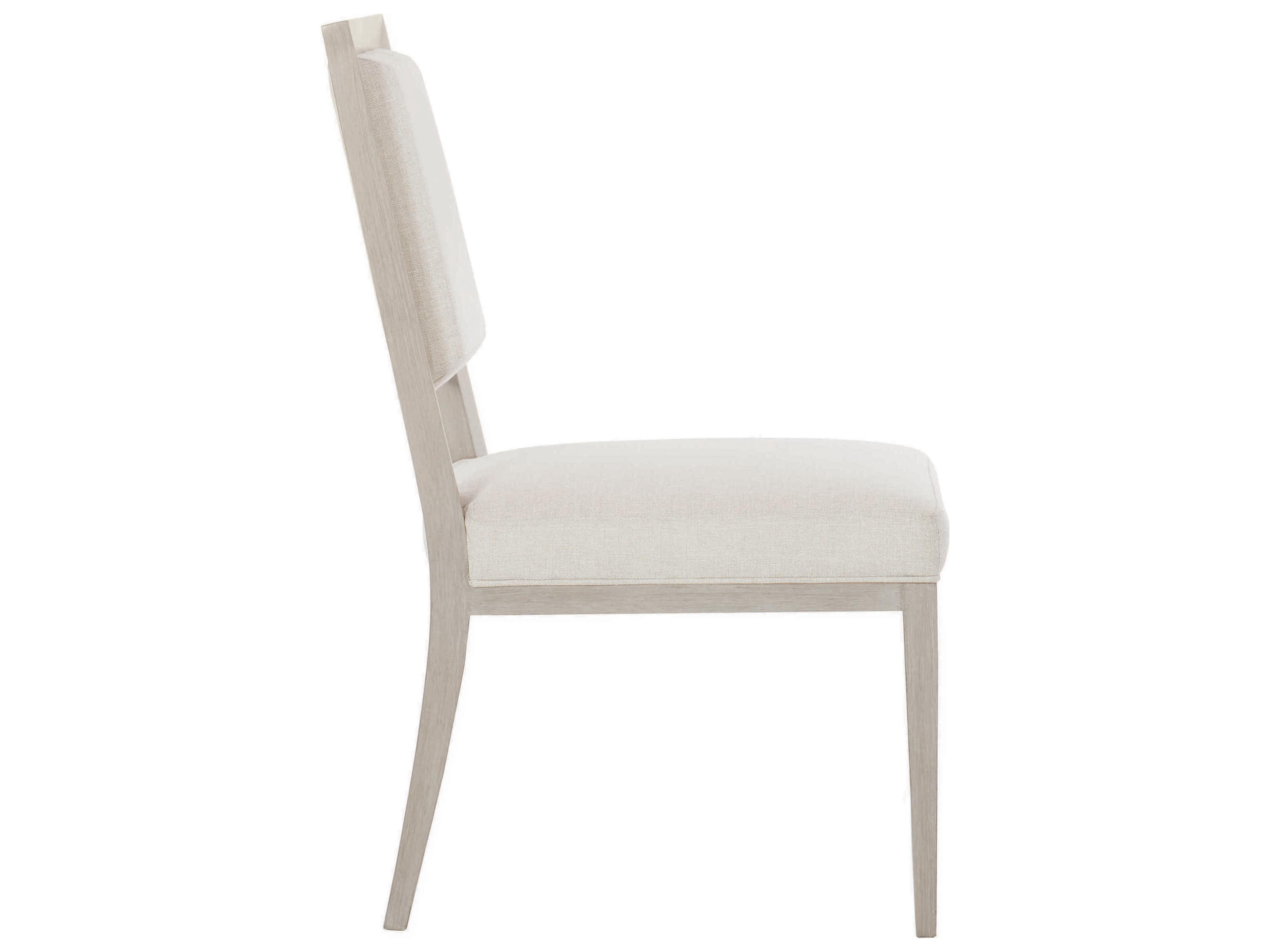 Bernhardt Axiom Poplar Wood Beige Upholstered Side Dining Chair