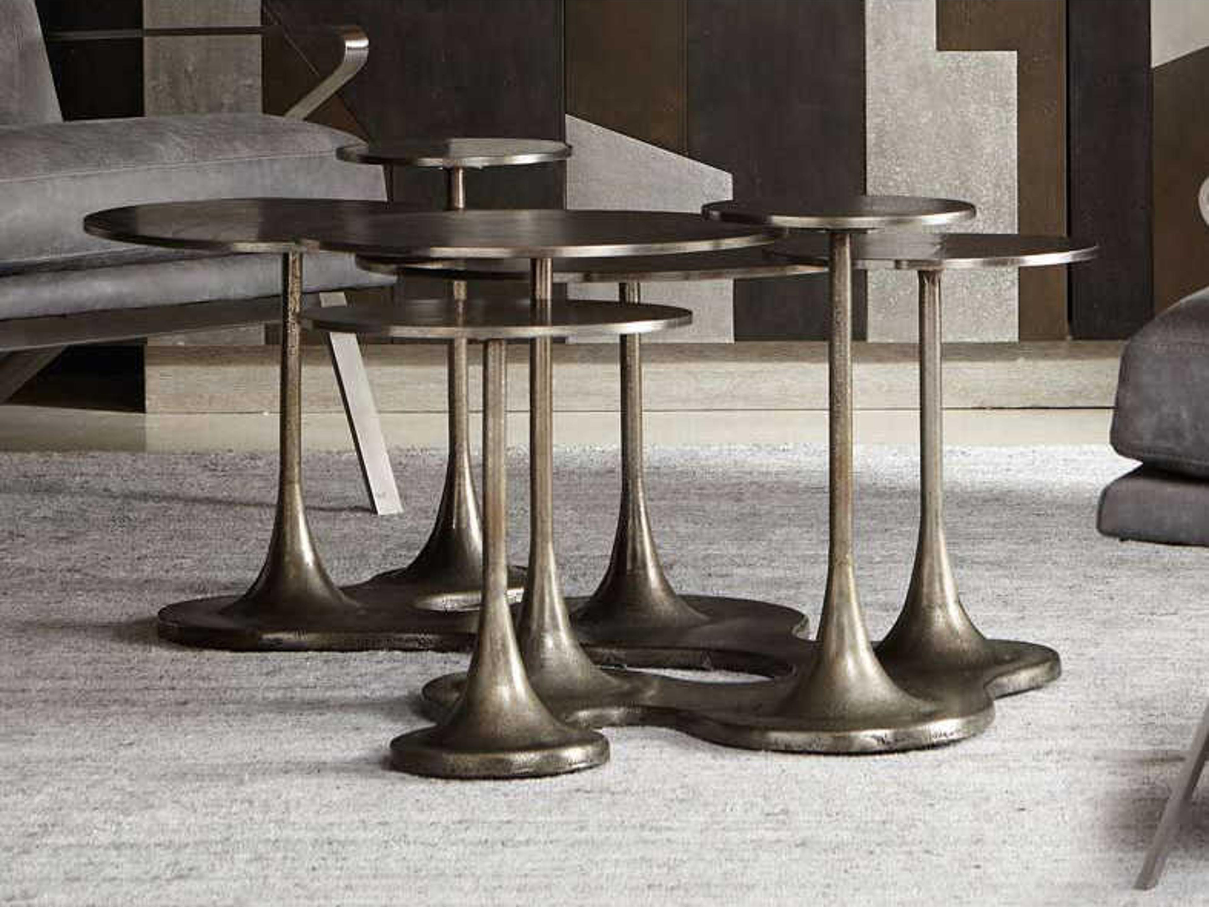 Bernhardt Interiors Circlet Metal Graphite Cocktail Table