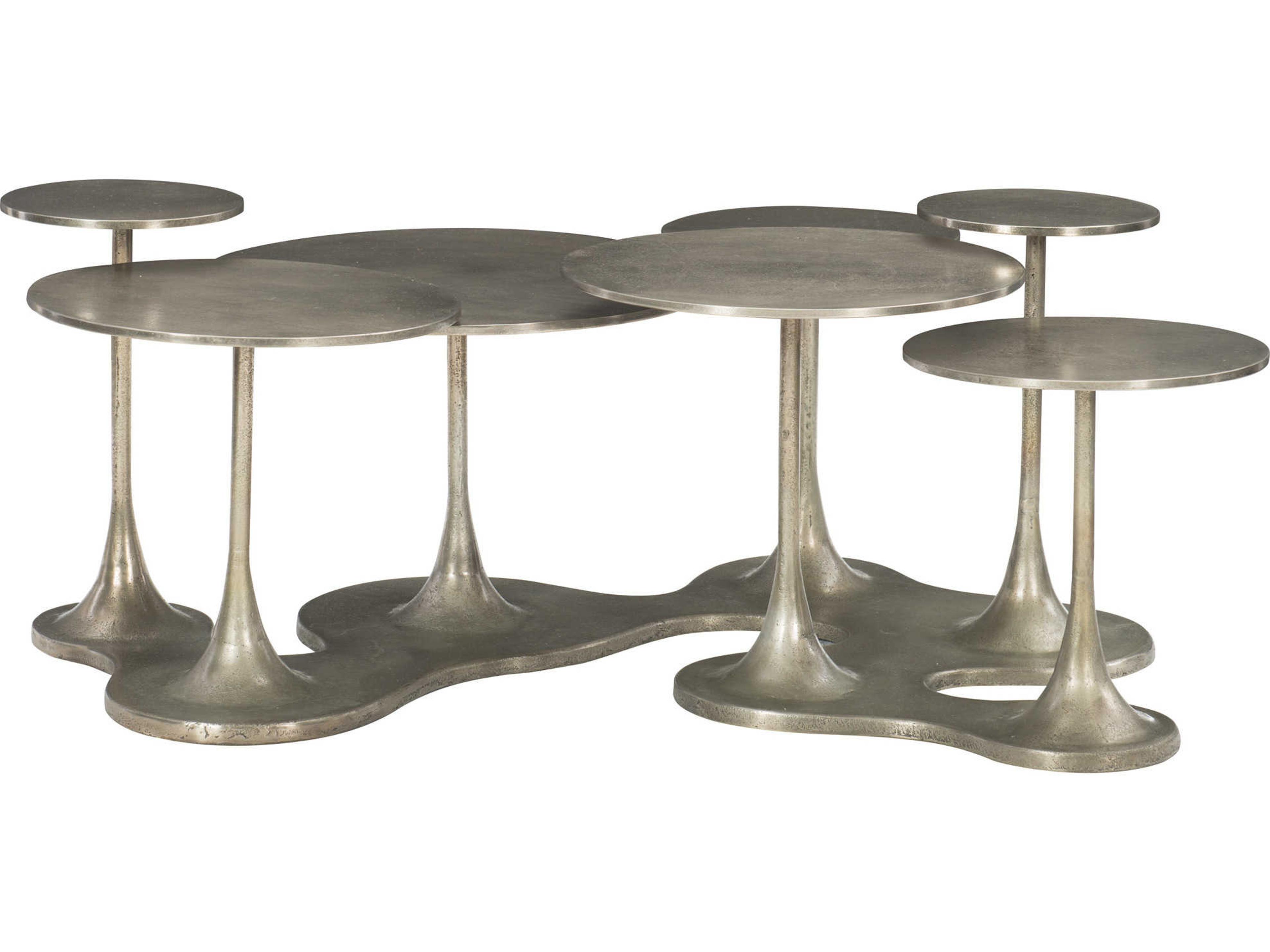 Bernhardt Interiors Circlet Metal Graphite Cocktail Table