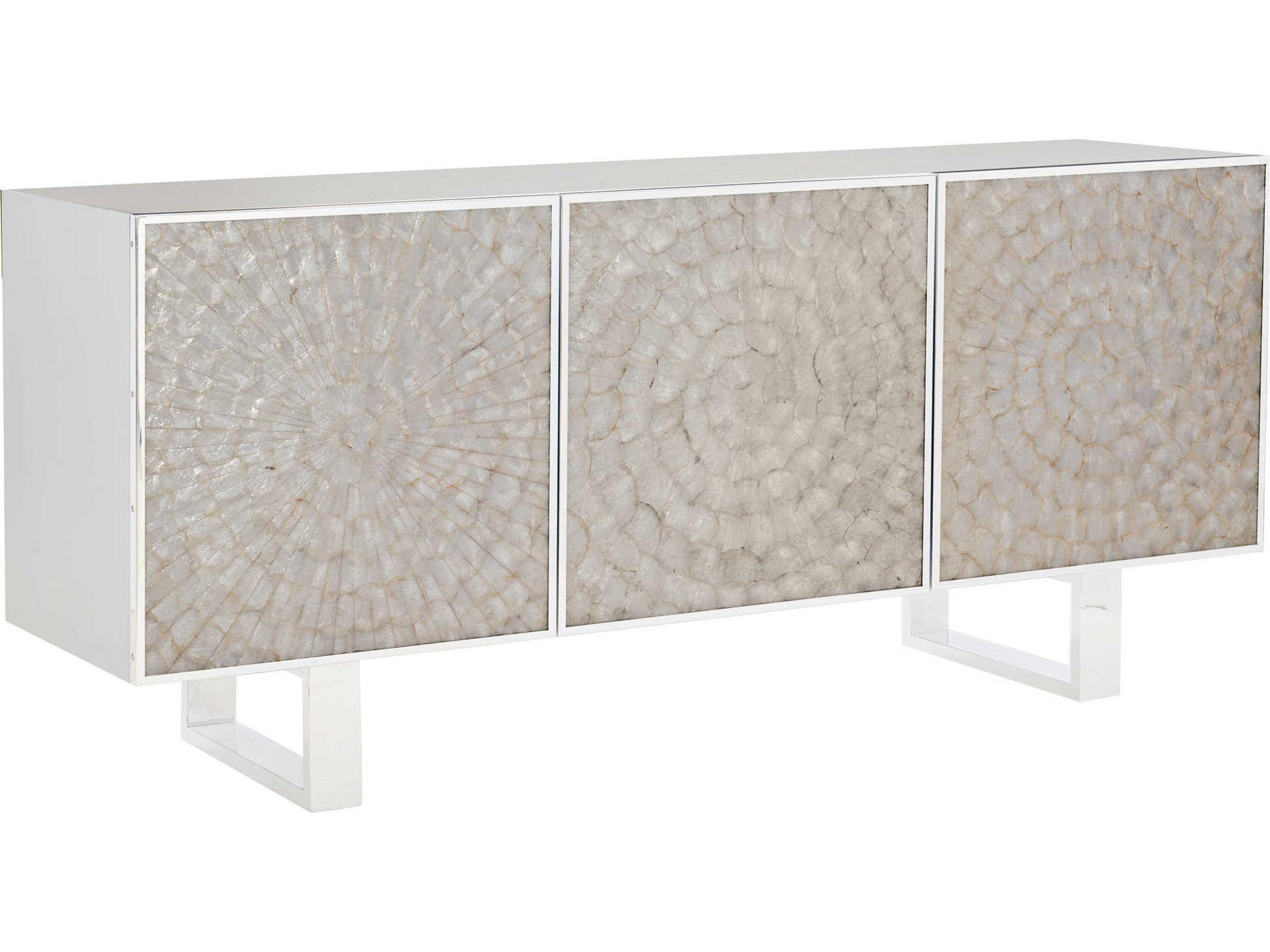 Helios Entertainment Credenza Capiz Shell Starburst
