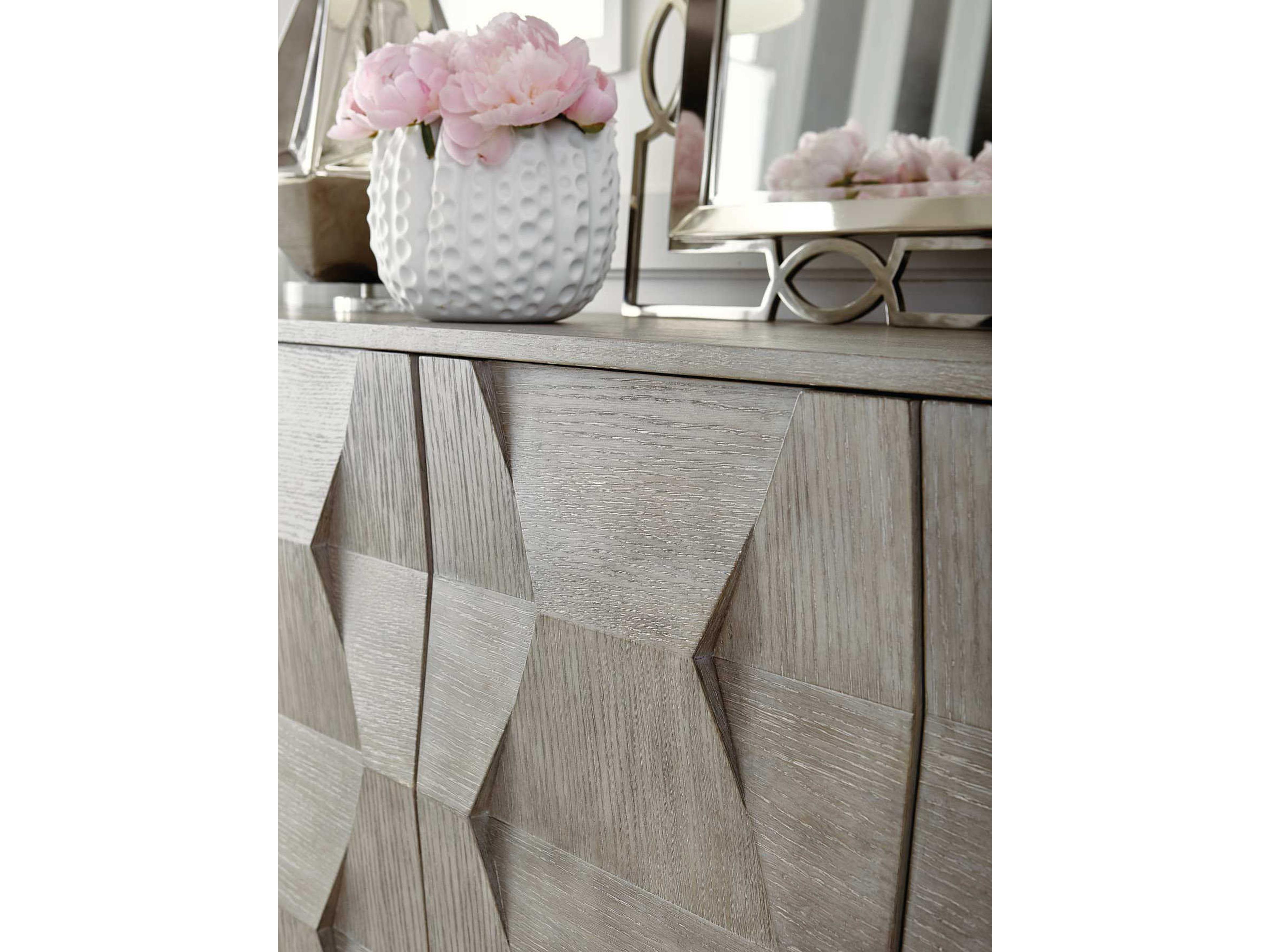 Bernhardt Linea 8-Drawers Gray Oak Wood Double Dresser