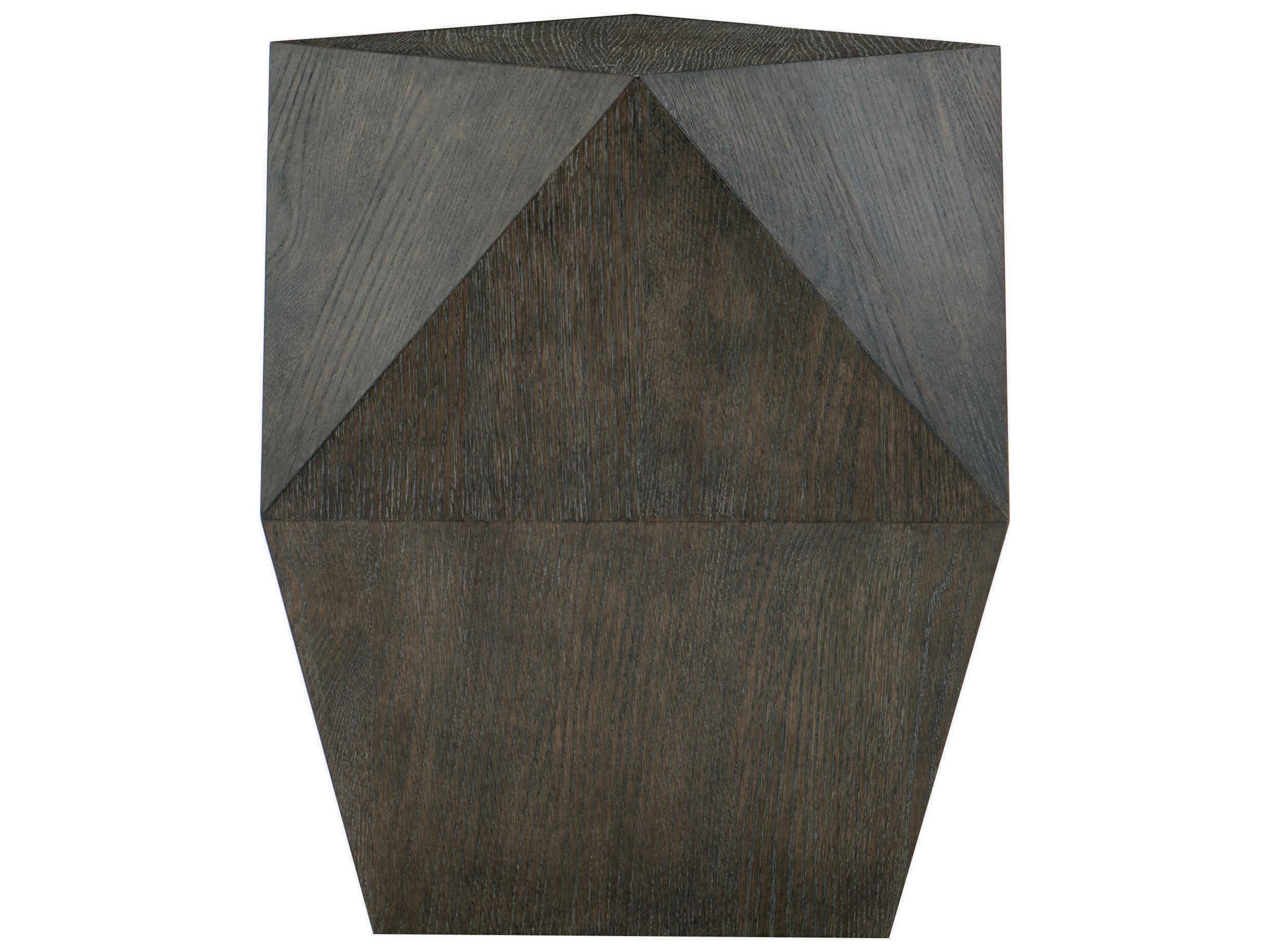 Bernhardt Linea Square Wood Cerused Charcoal End Table