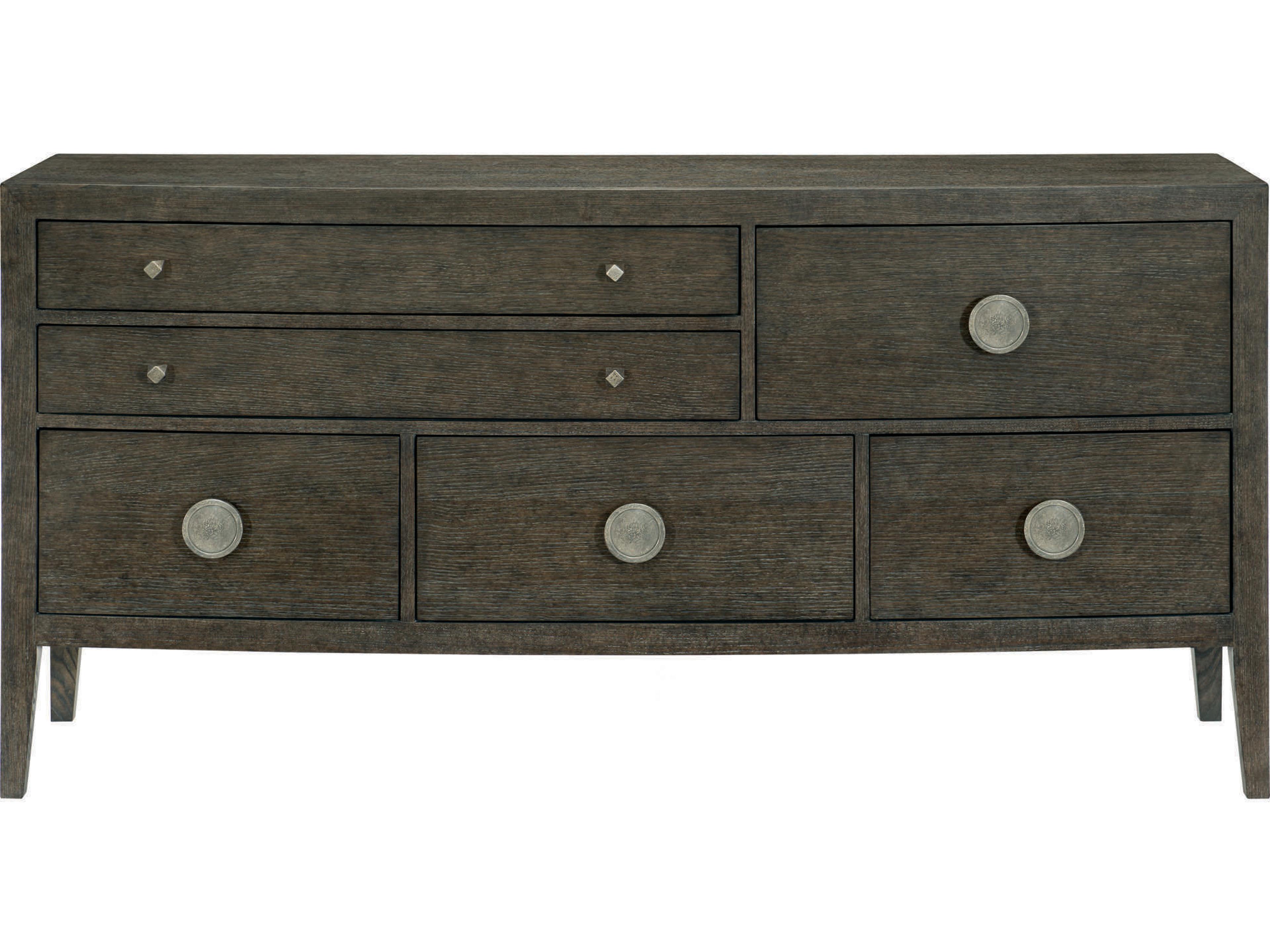 Bernhardt Linea 6-Drawers Brown Oak Wood Dresser