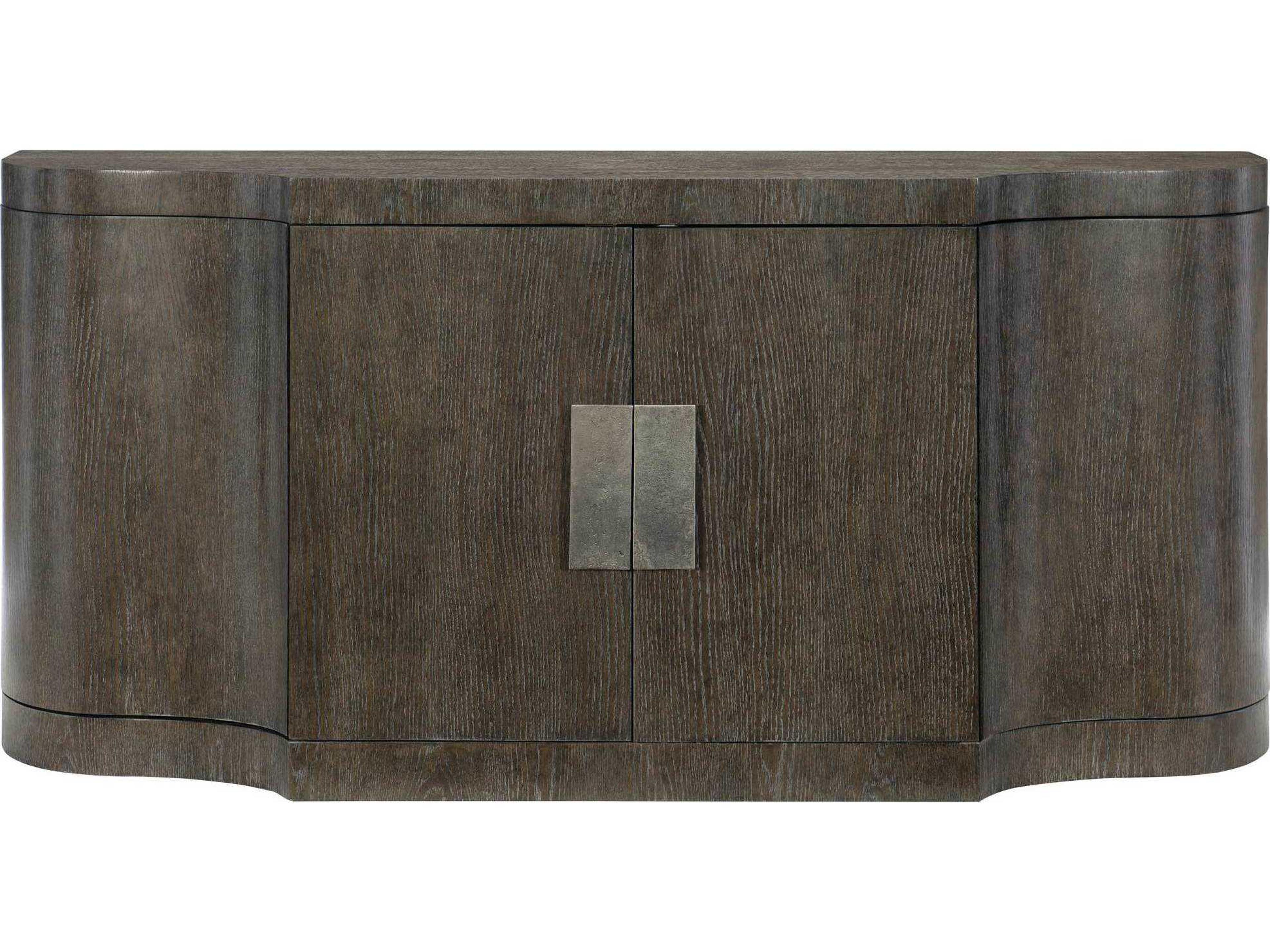 Bernhardt Linea 72" Oak Wood Cerused Charcoal Buffet
