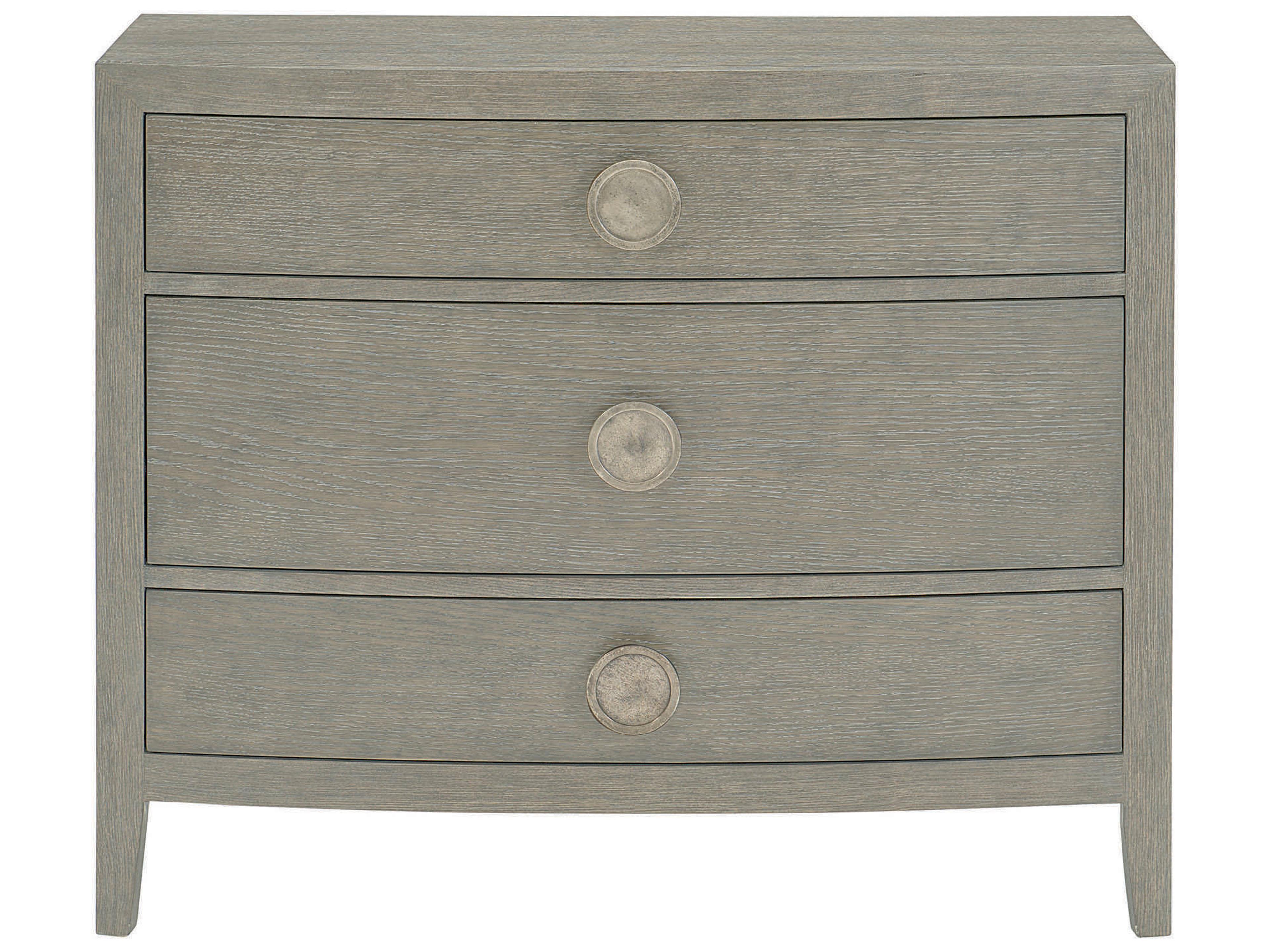Bernhardt Linea 3-Drawers Gray Oak Wood Bachelor's Chest
