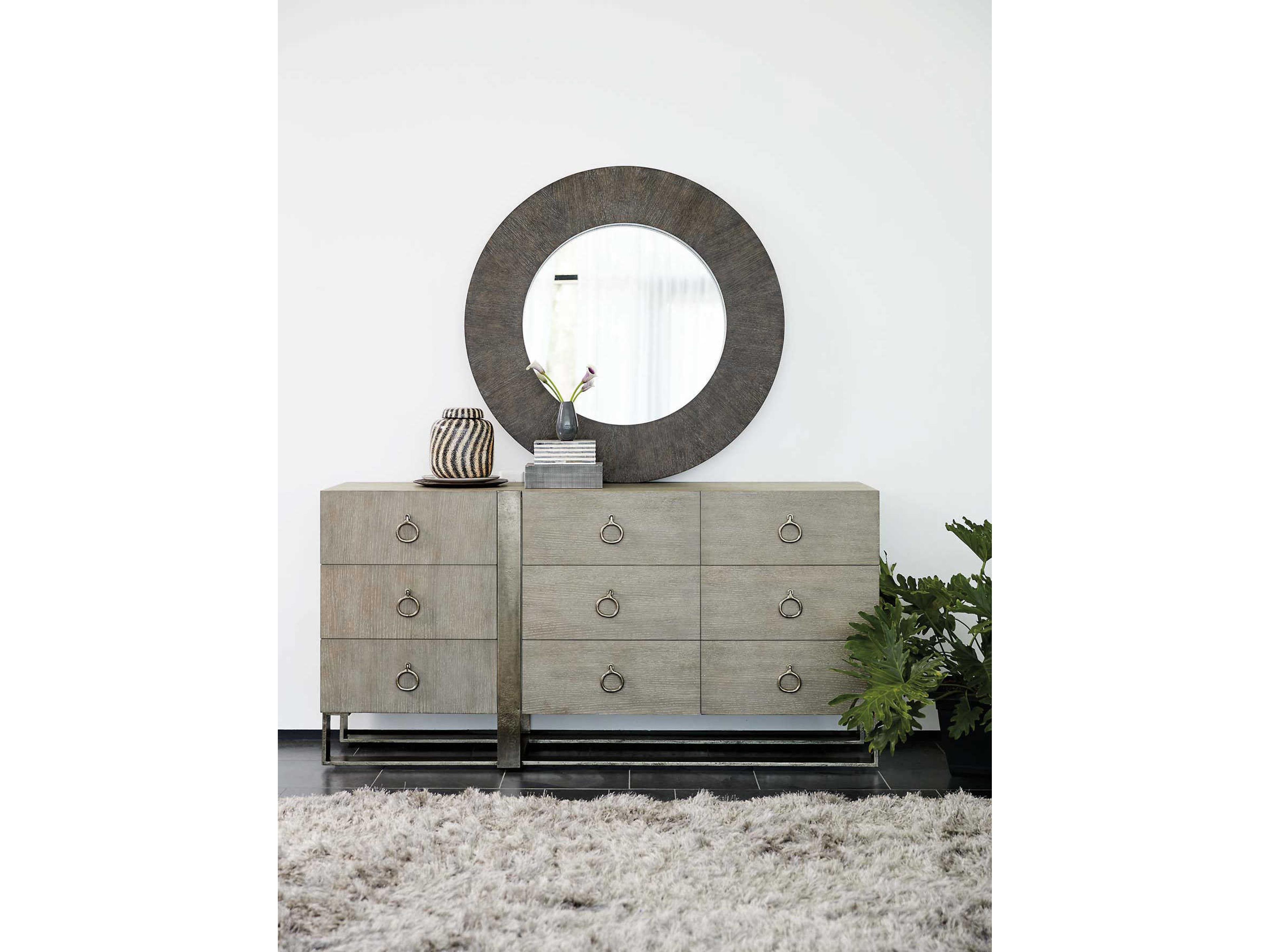 Bernhardt Linea Round Wall Mirror
