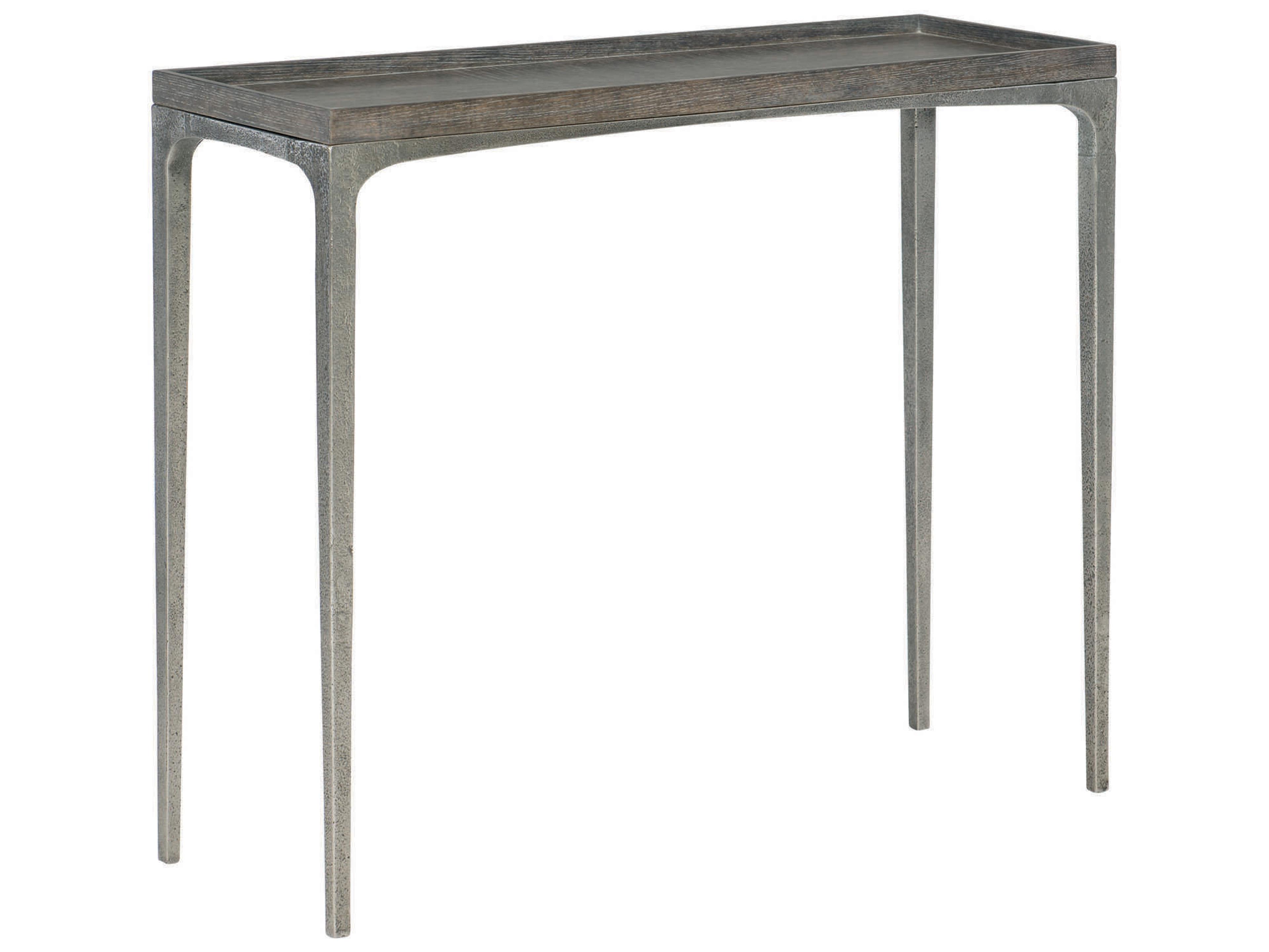 Linea Cerused Charcoal Oak Console Table