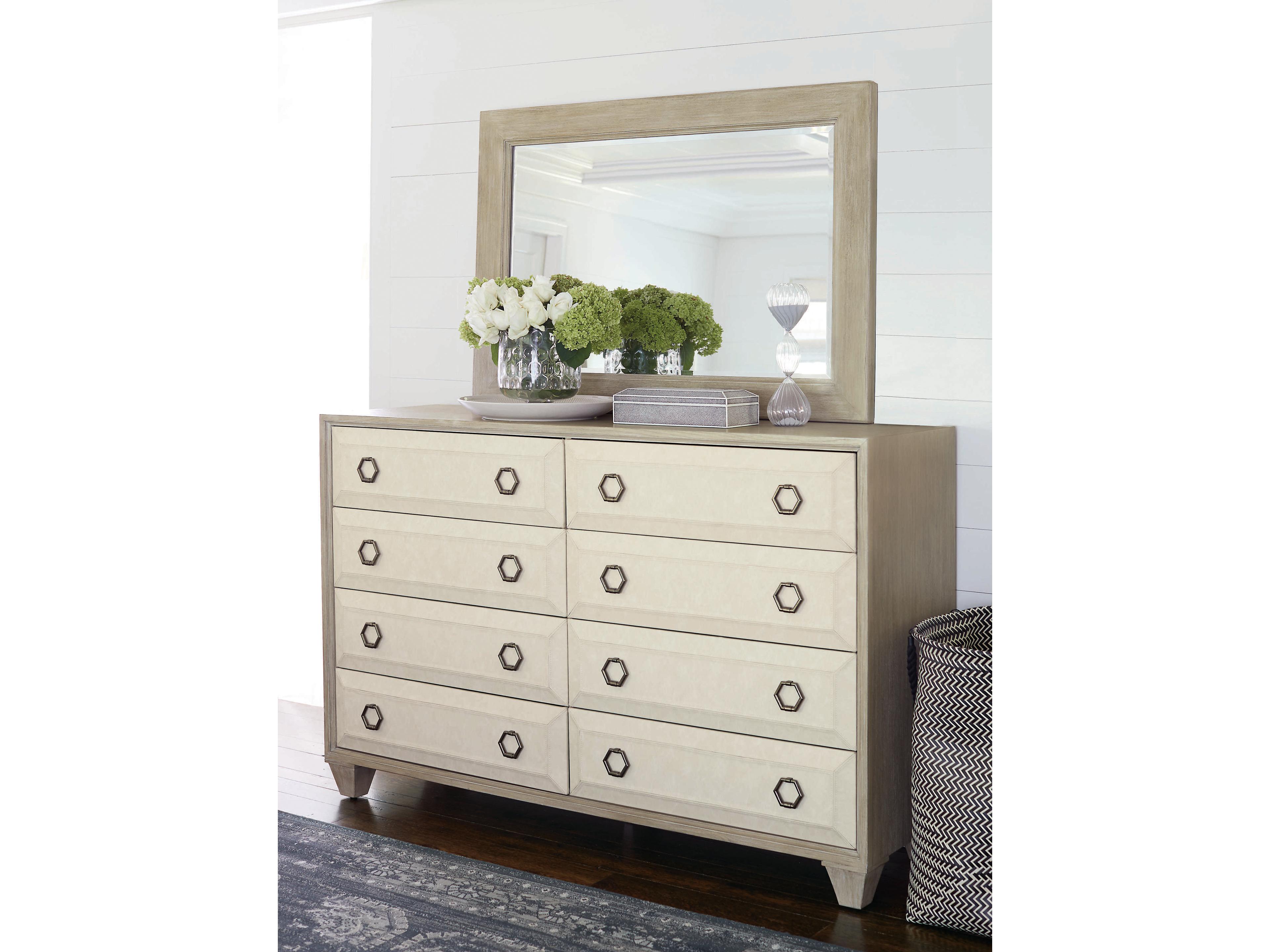 Bernhardt Santa Barbara 8-Drawers Beige Oak Wood Double Dresser