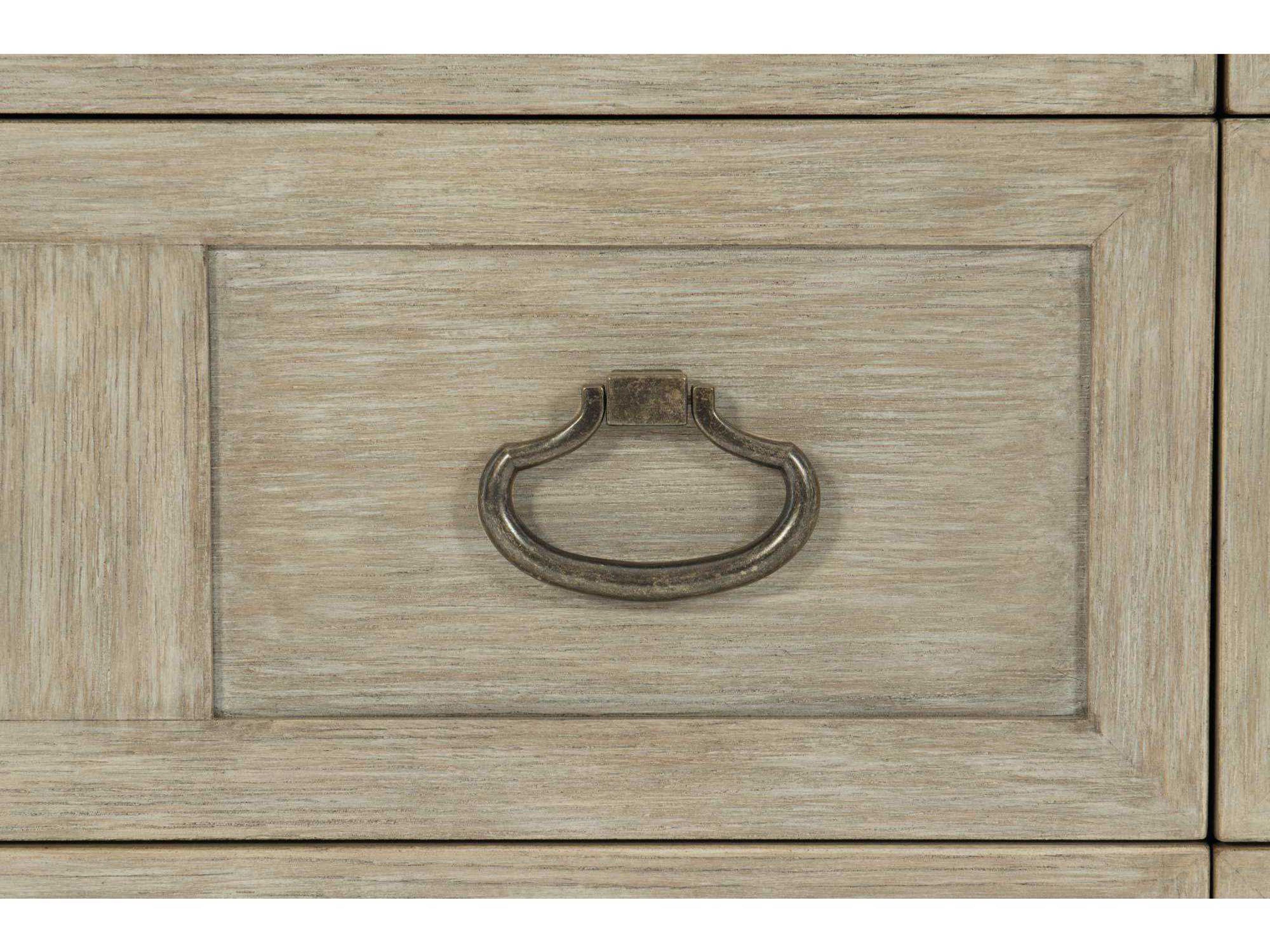 Bernhardt Santa Barbara 6-Drawers Brown Oak Wood Double Dresser