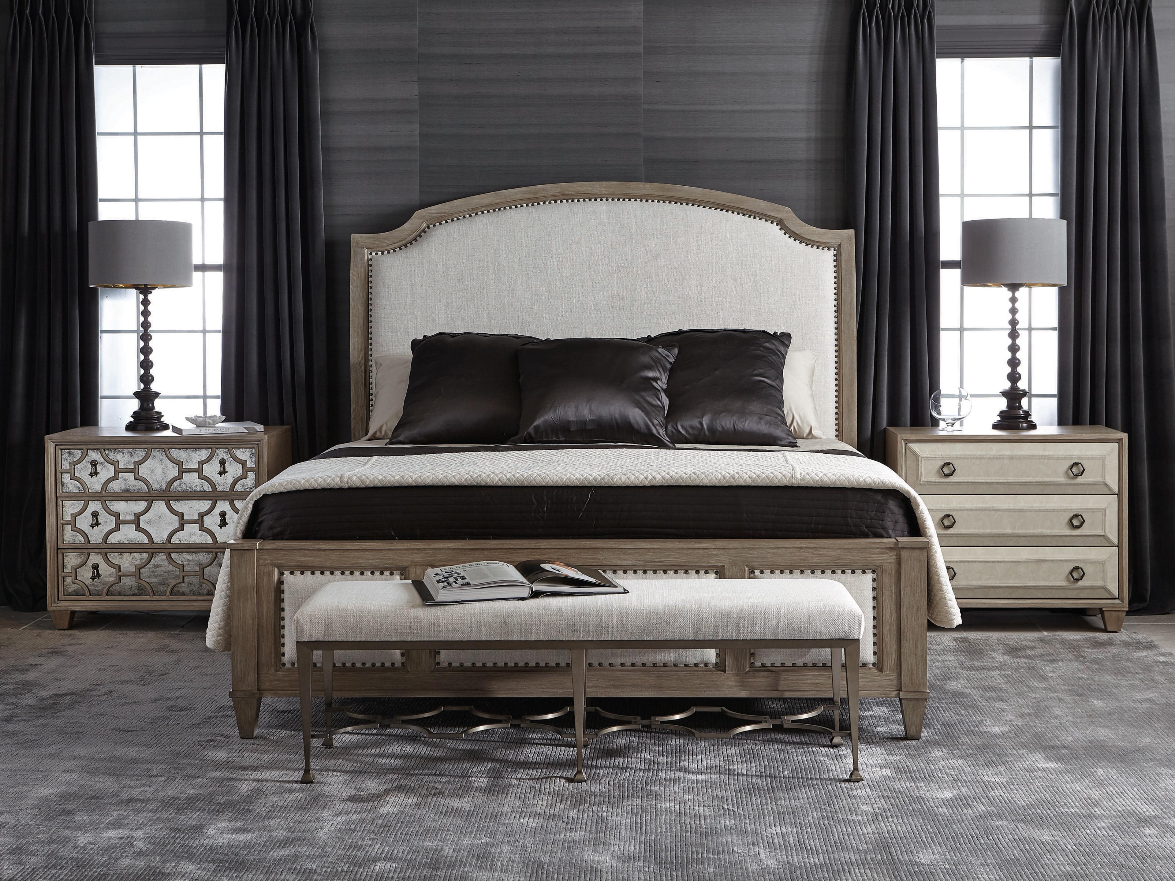 Bernhardt Santa Barbara 3-Drawers Brown Oak Wood Nightstand