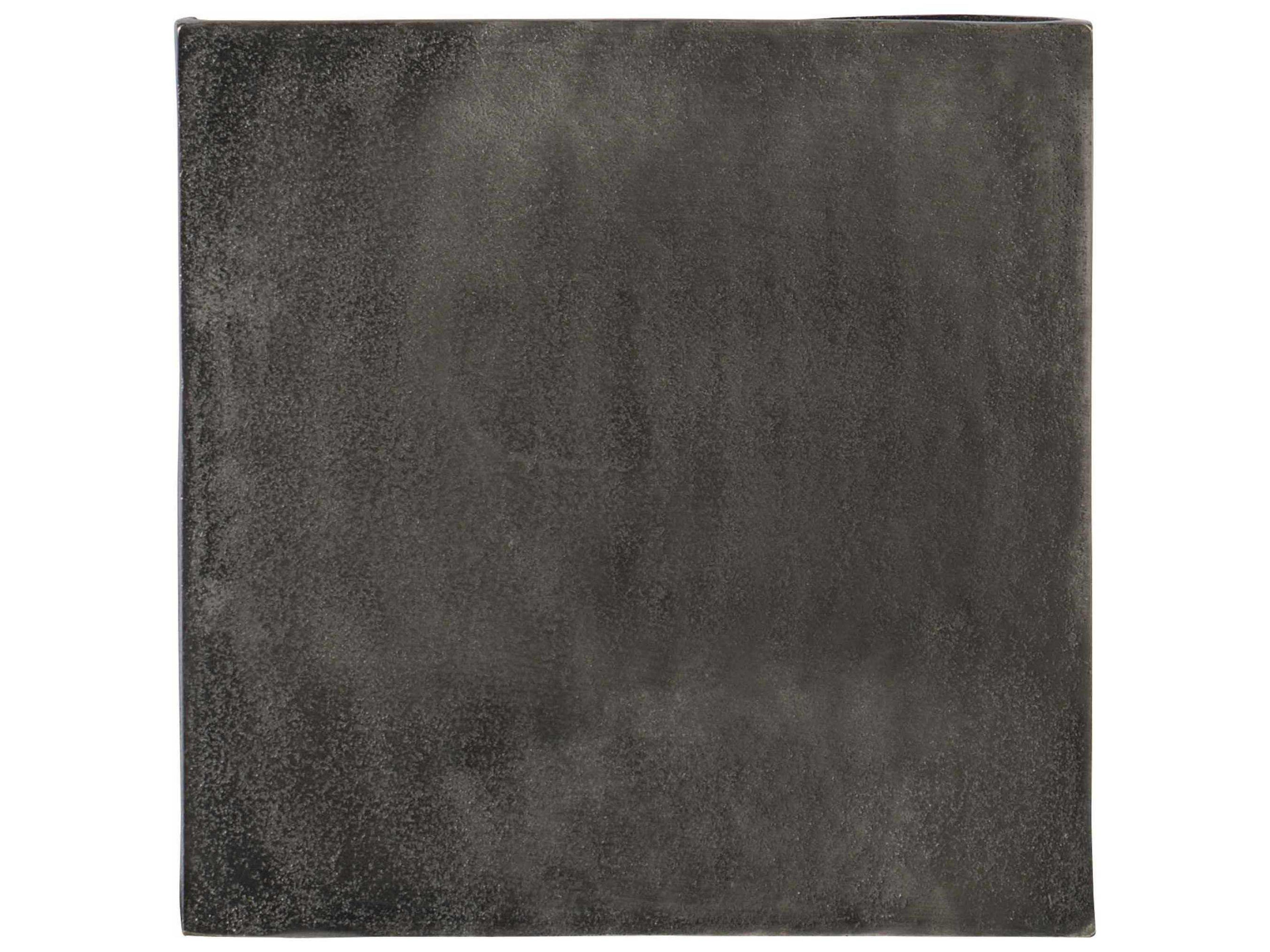 Bernhardt Interiors Vika Square Metal Graphite Accent Table