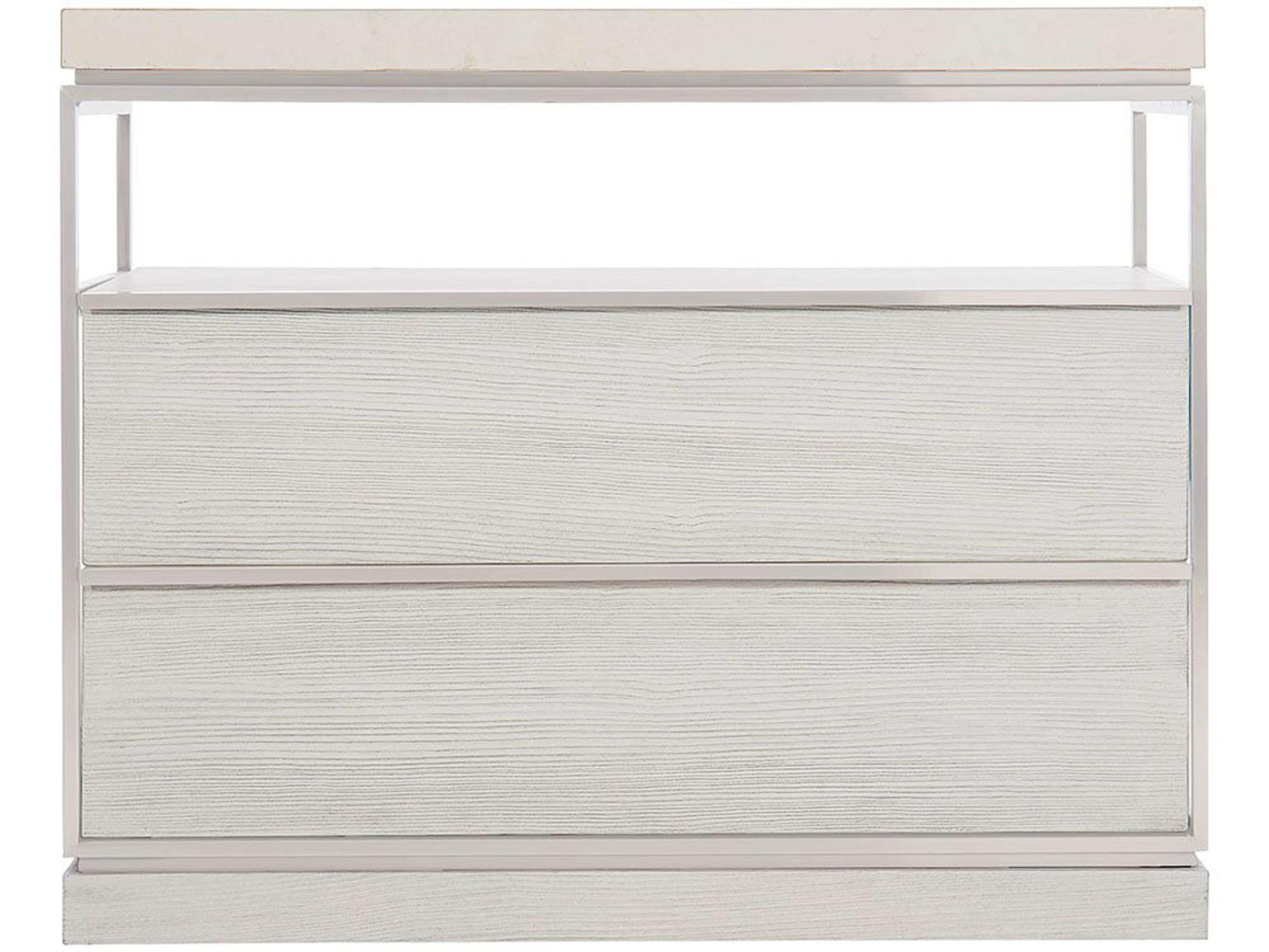 Bernhardt Interiors Bryne 2-Drawers Pine Wood Nightstand