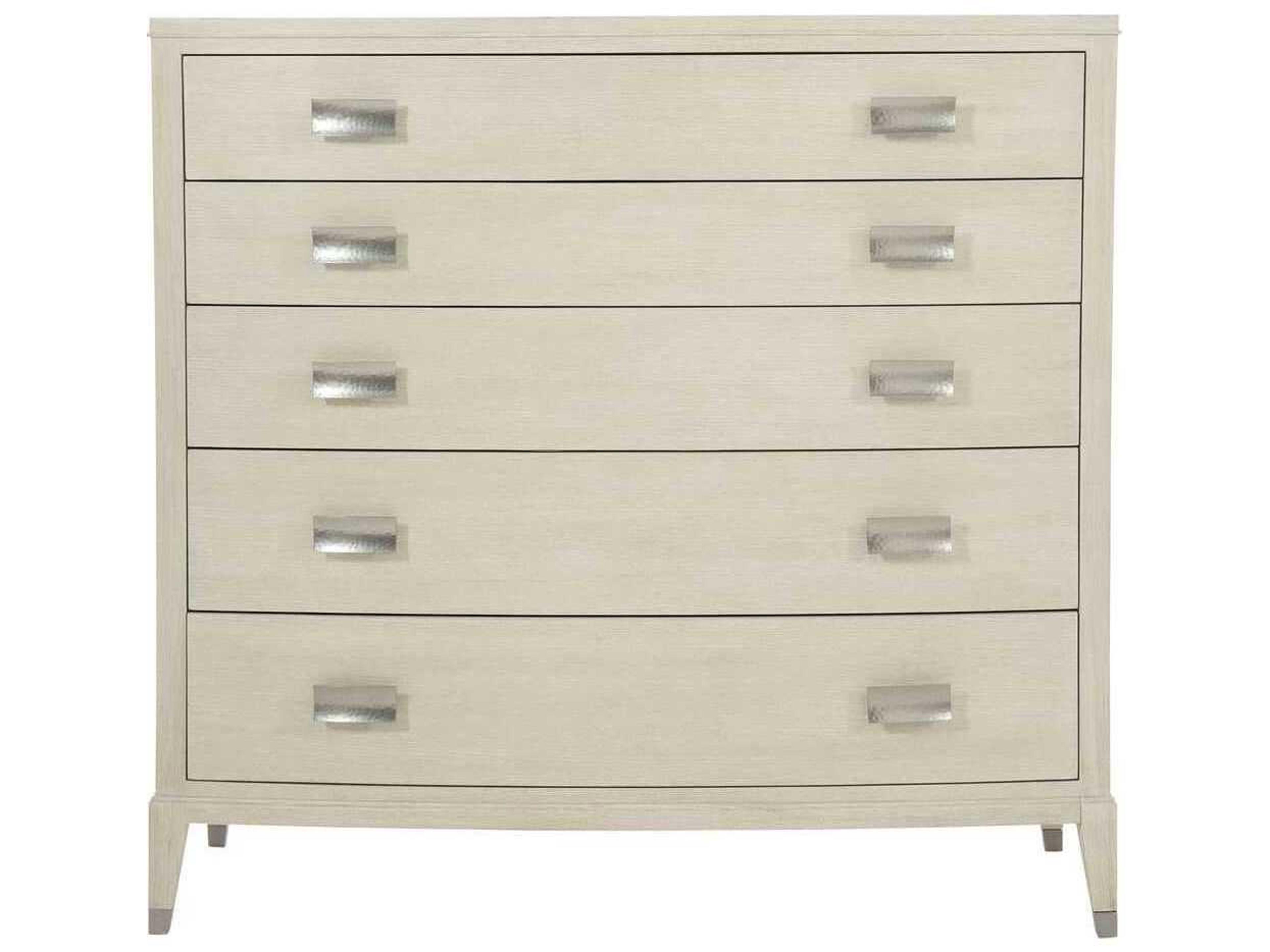 Bernhardt East Hampton 5-Drawers Cerused Linen Beige Ash Wood Accent Chest