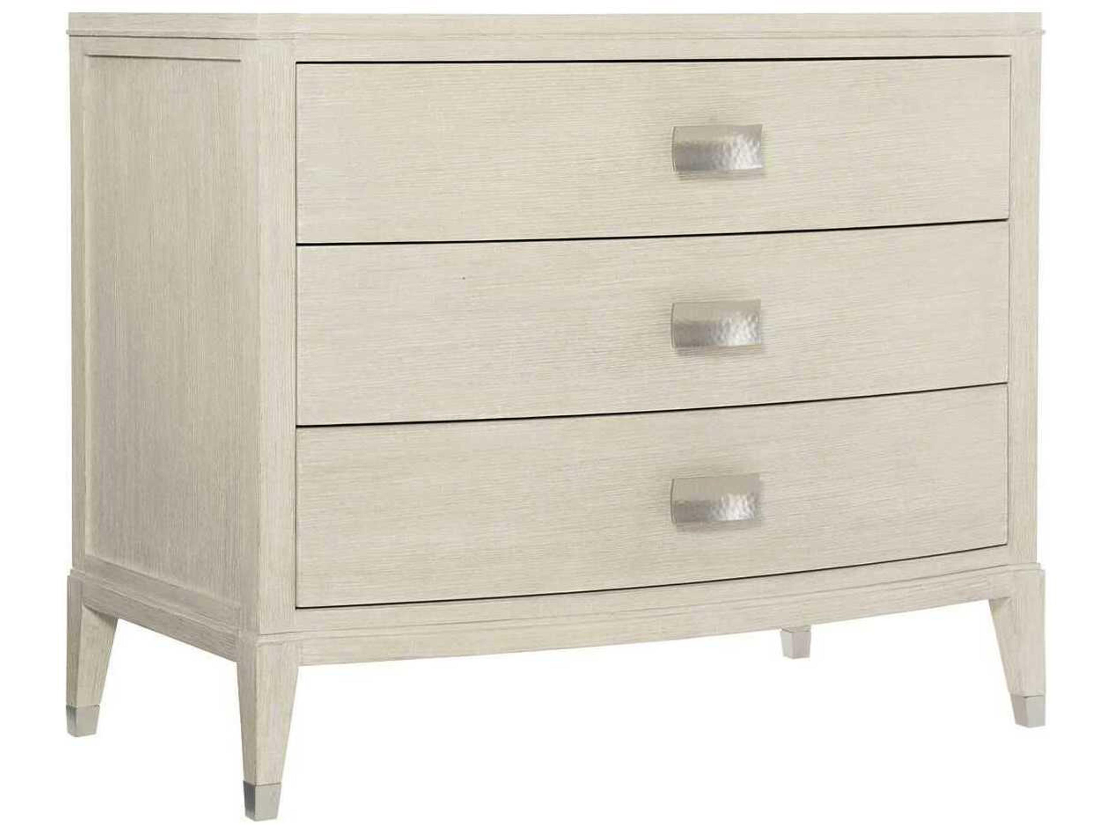 East Hampton Nightstand 3 Drawer Cerused Linen
