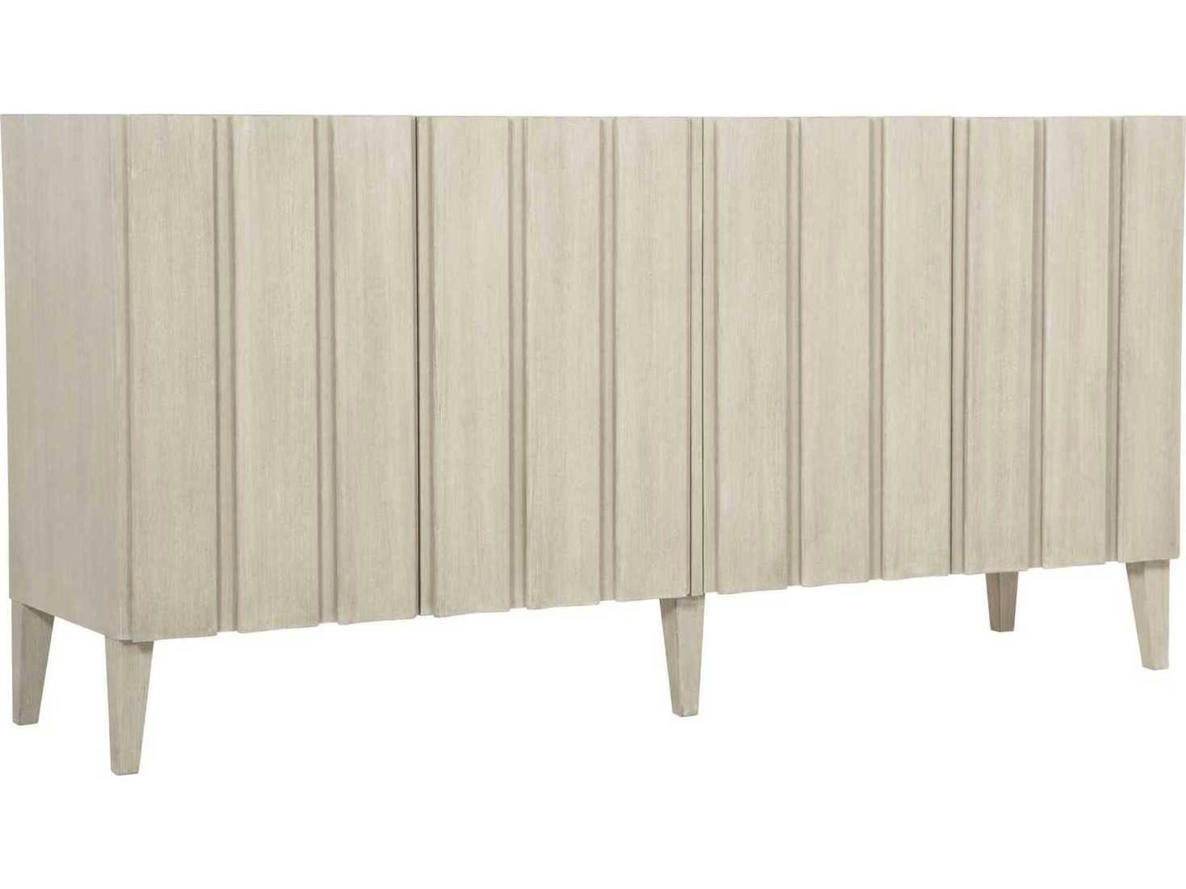 East Hampton Entertainment Credenza Cerused Linen Ash Veneer