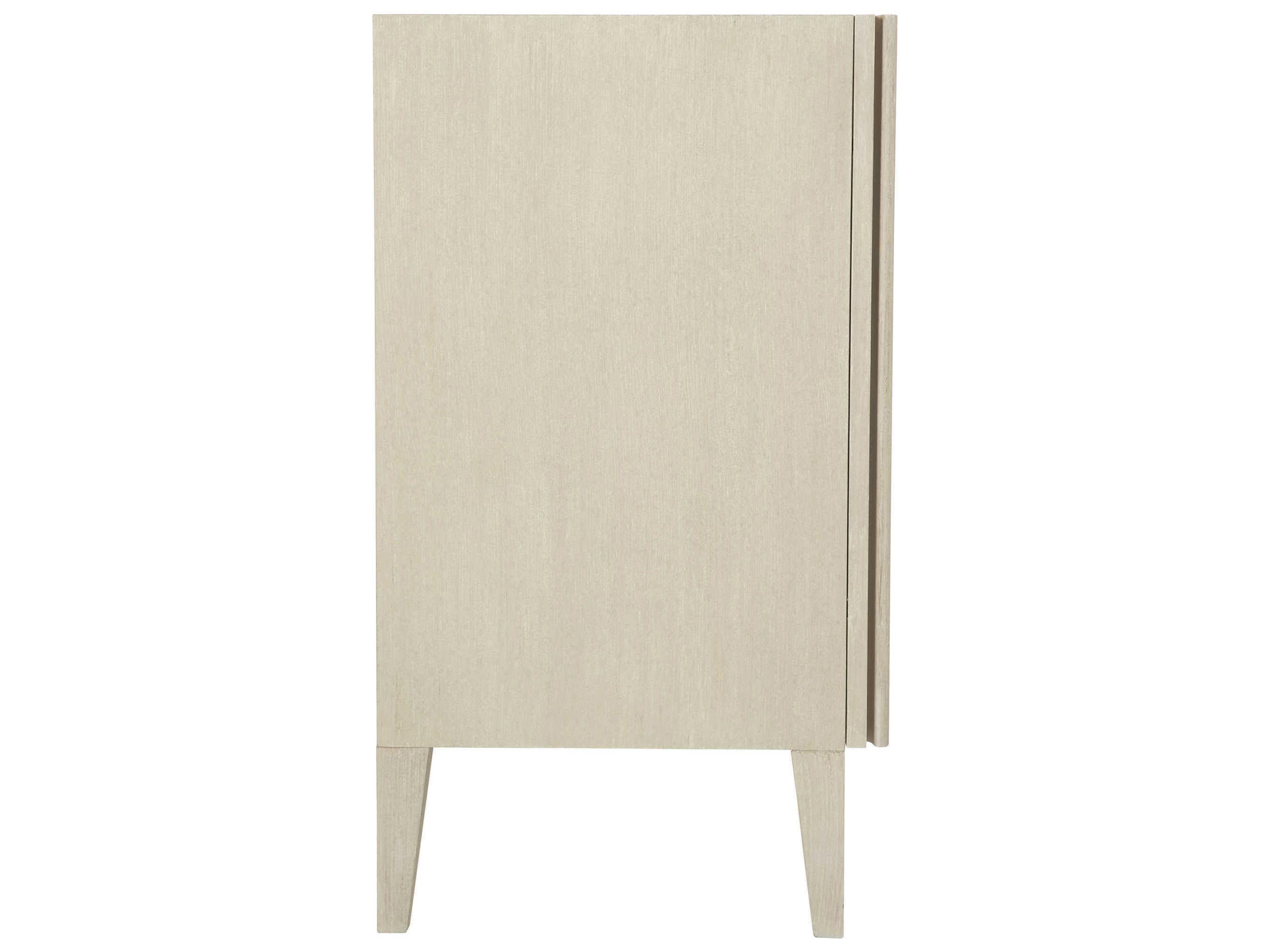 Bernhardt East Hampton 68" Ash Wood Cerused Linen Entertainment Console Table