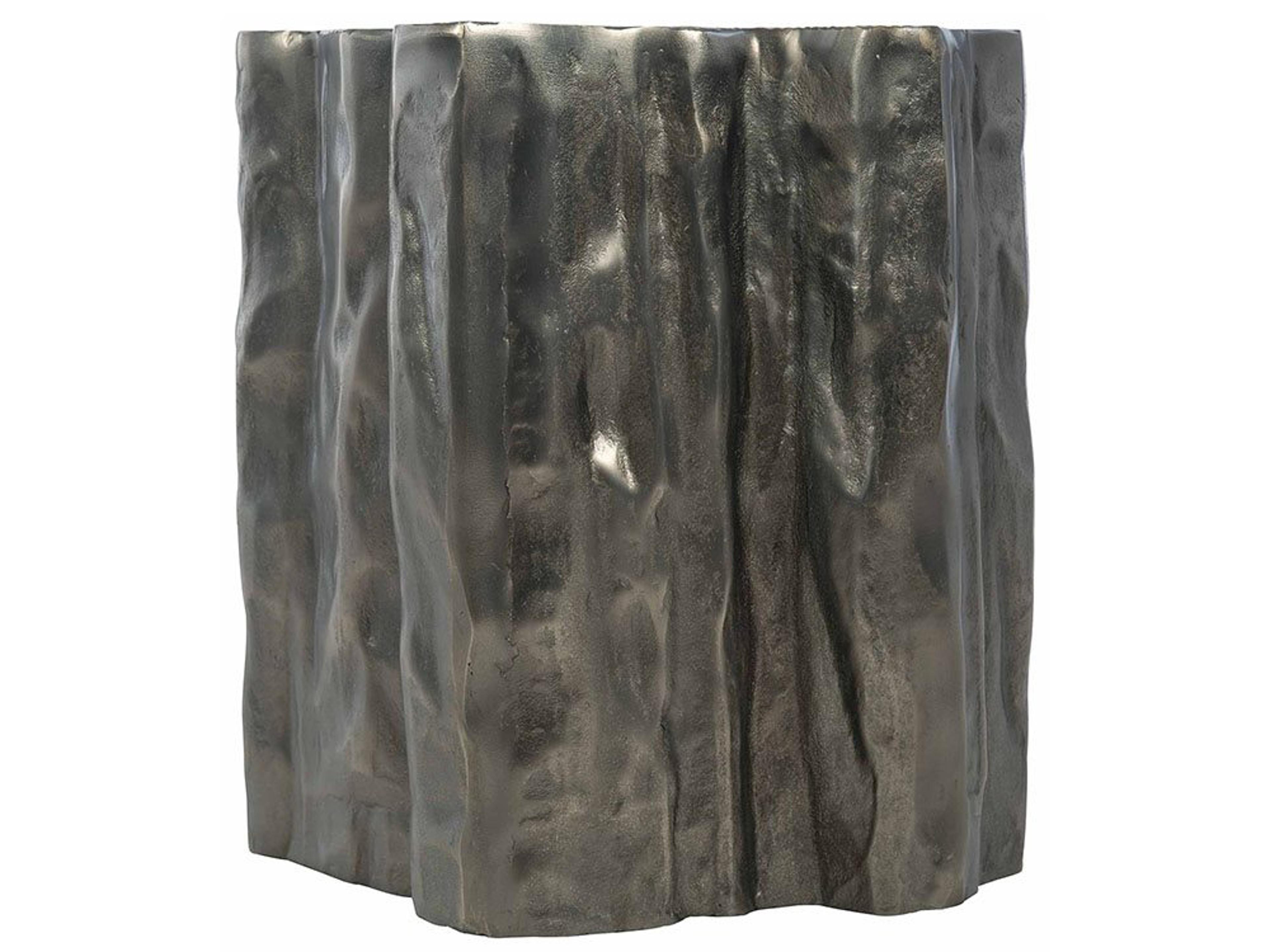 Interiors Zephyr Metal Graphite Drink Table