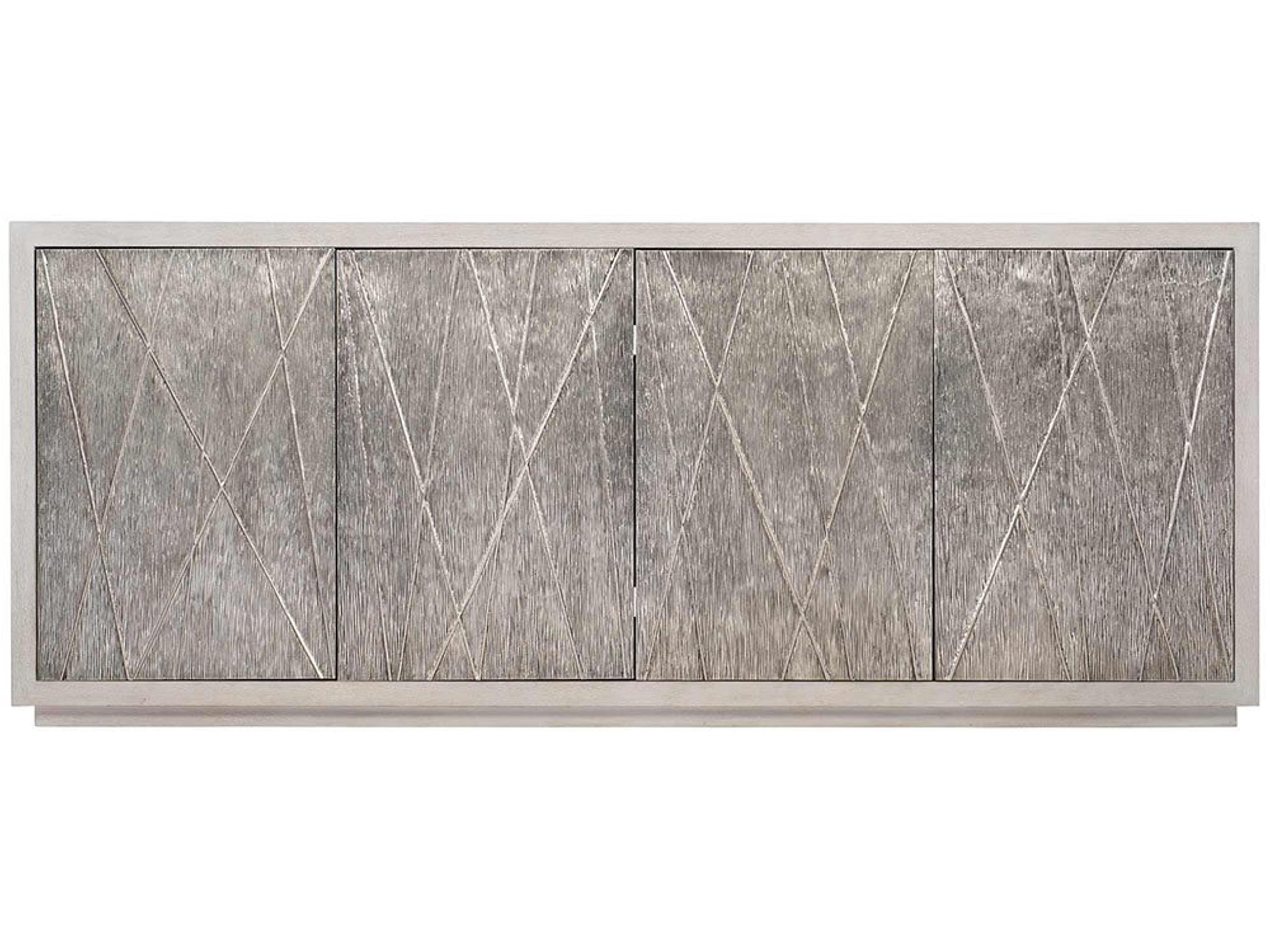 Bernhardt 84" Oak Wood Weathered Greige Sideboard