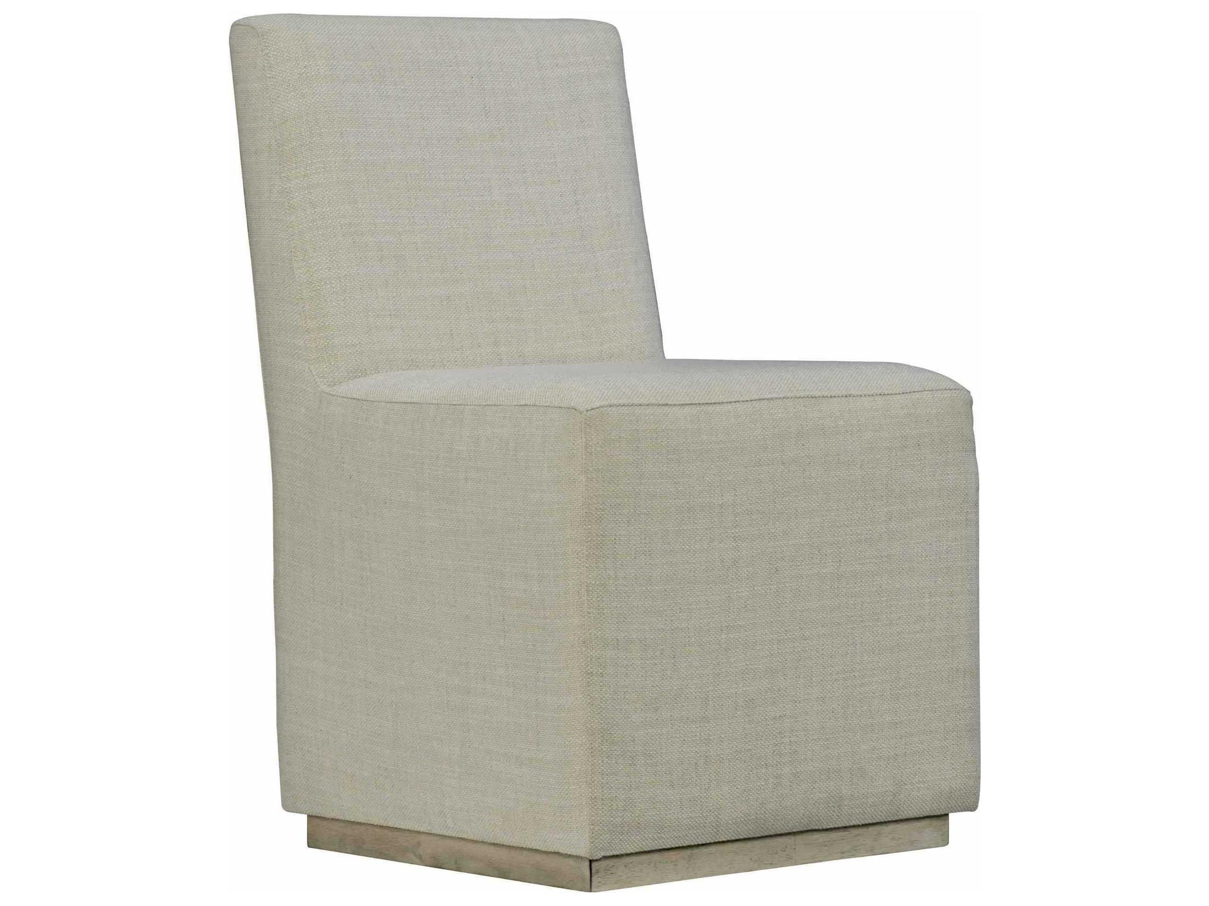 Highland Park Casey Rubberwood Gray Upholstered Side Dining Chair