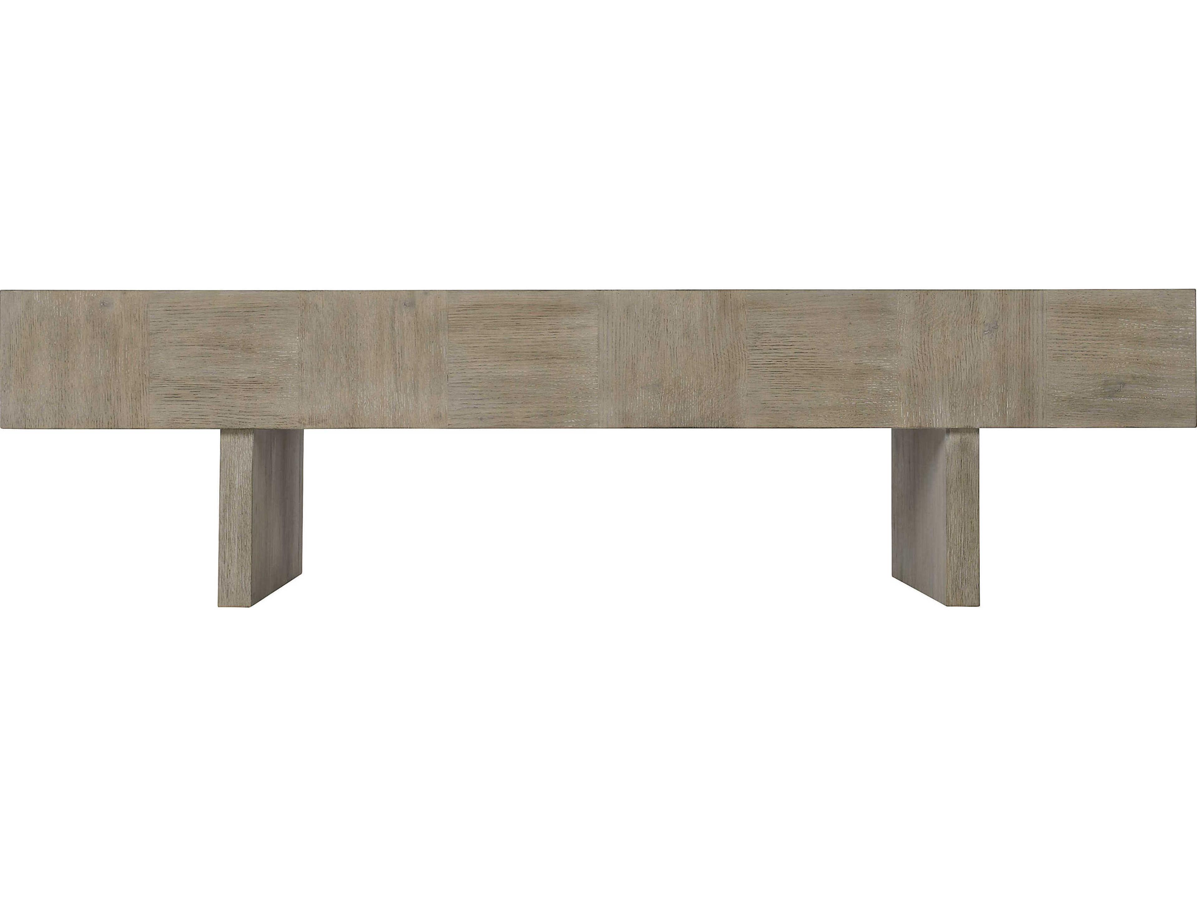 Bernhardt Fairgrove Rectangular Wood Sandblasted Oak Cocktail Table