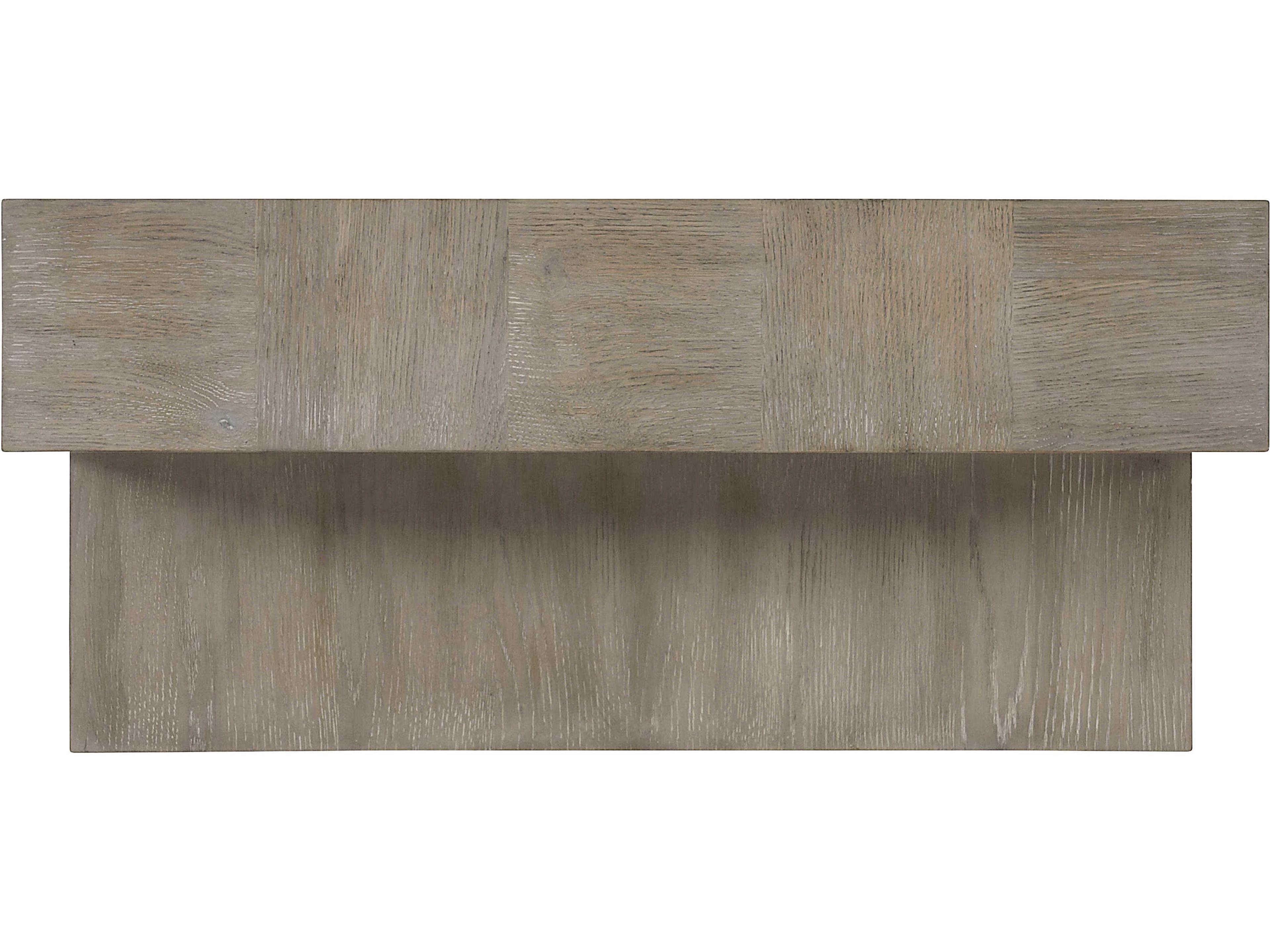 Bernhardt Fairgrove Rectangular Wood Sandblasted Oak Cocktail Table