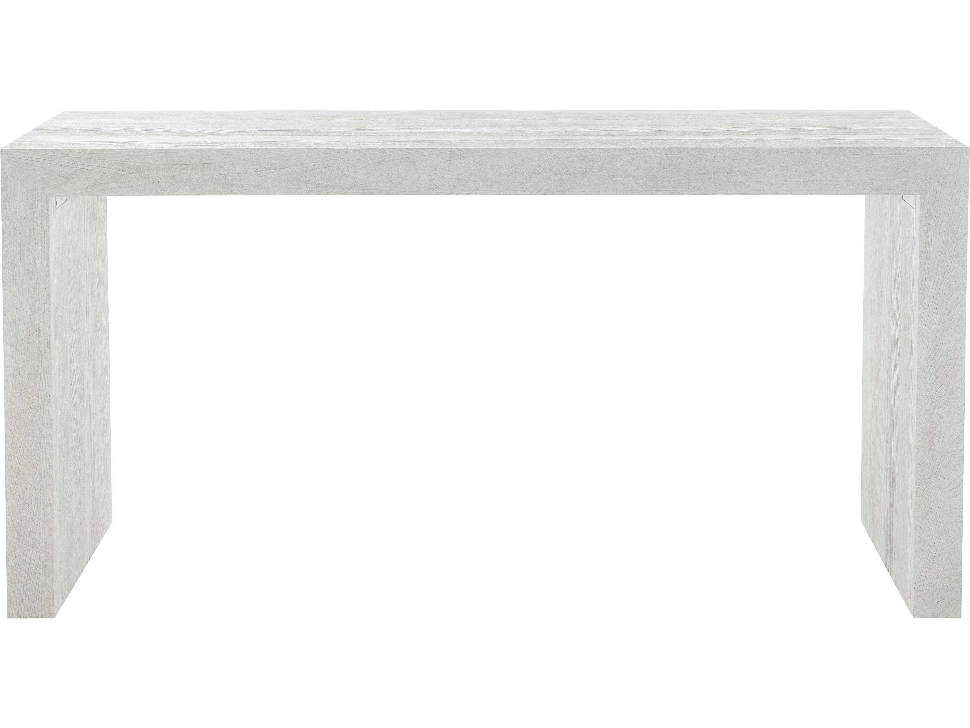 Bernhardt Living Summerton Rectangular Wood Sandblasted White Console Table