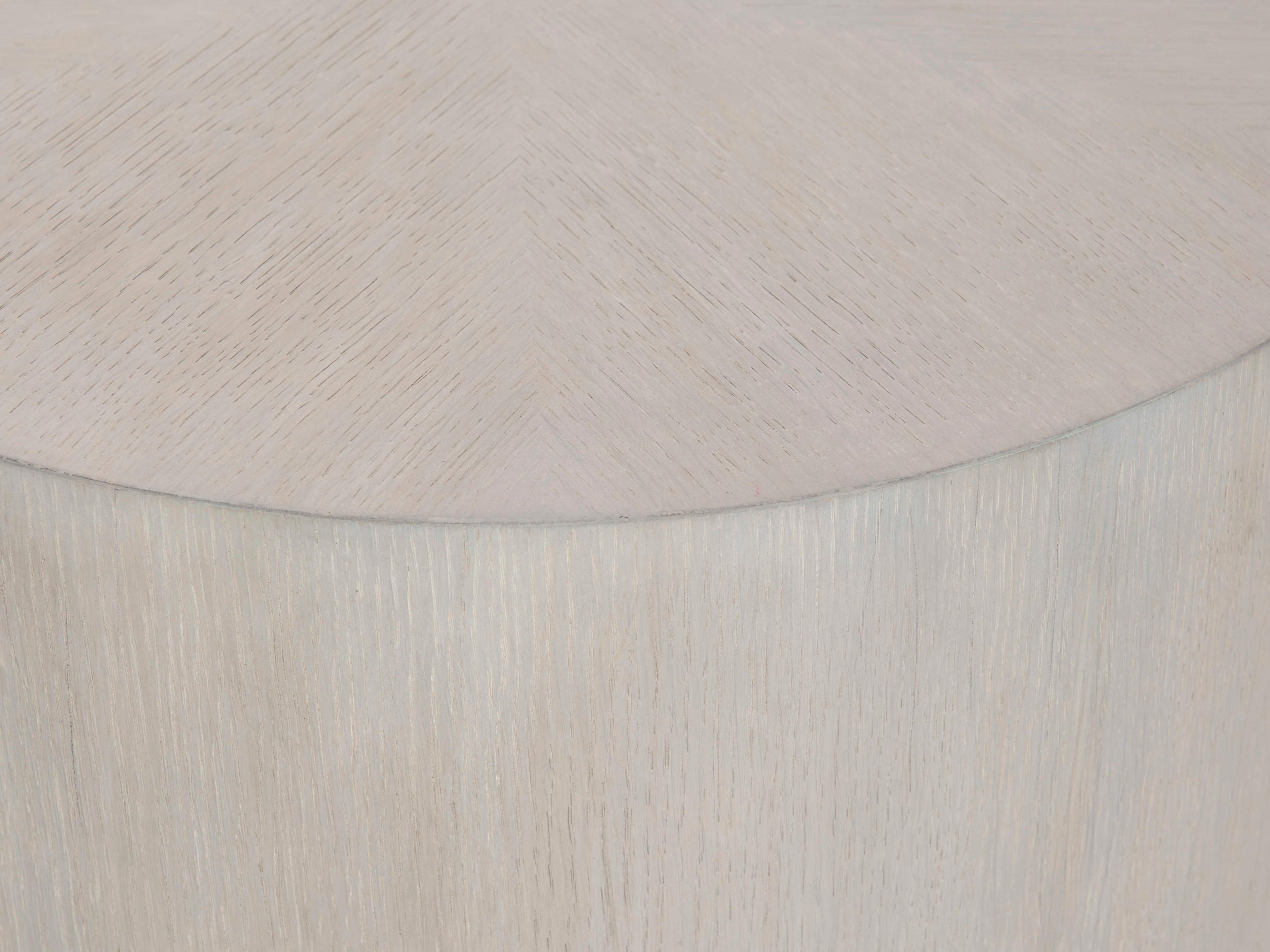 Bernhardt Living Thorne Round Wood Natural End Table