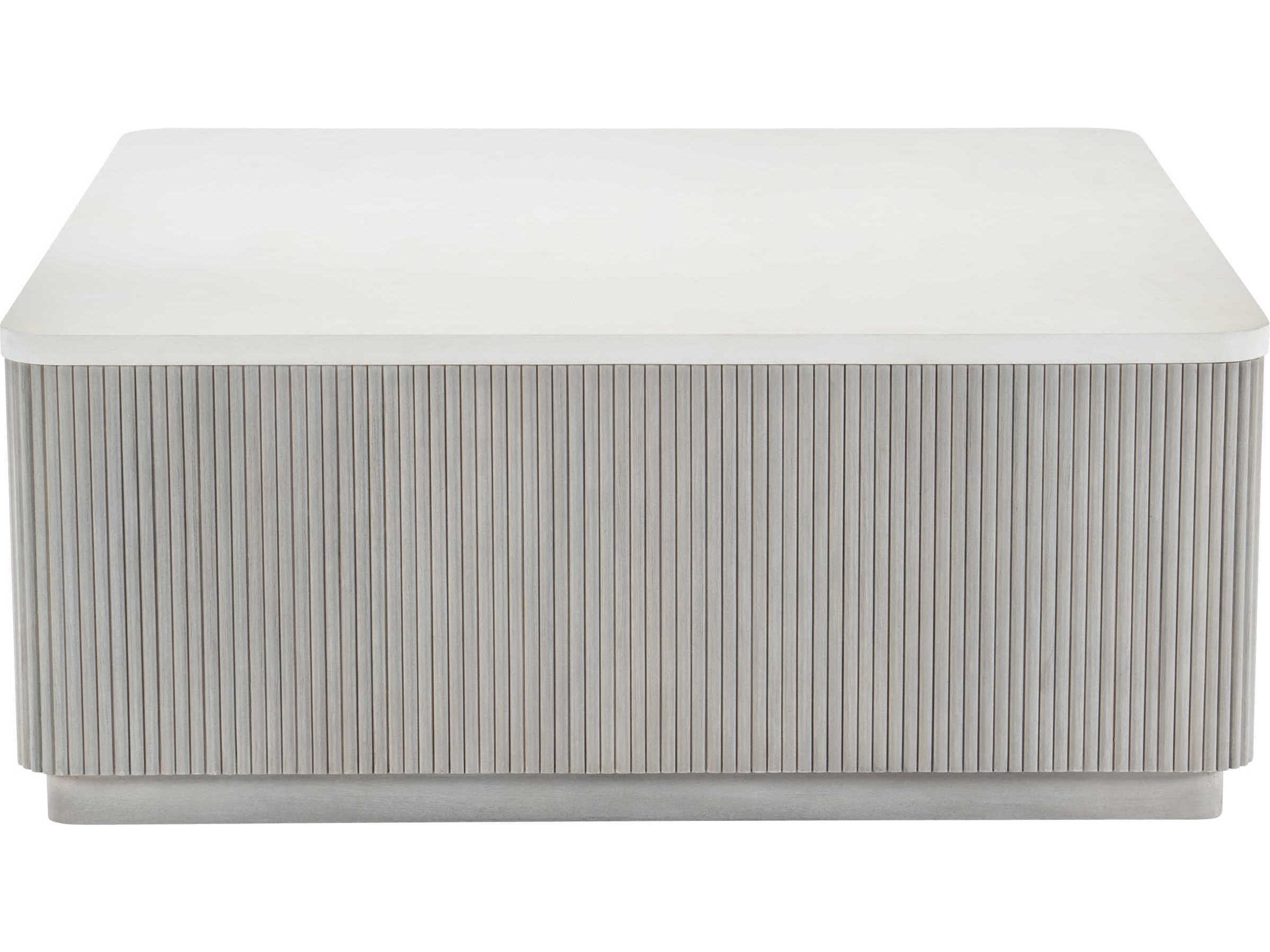 Bernhardt Living Colonnade Square Faux Stone Cocktail Table
