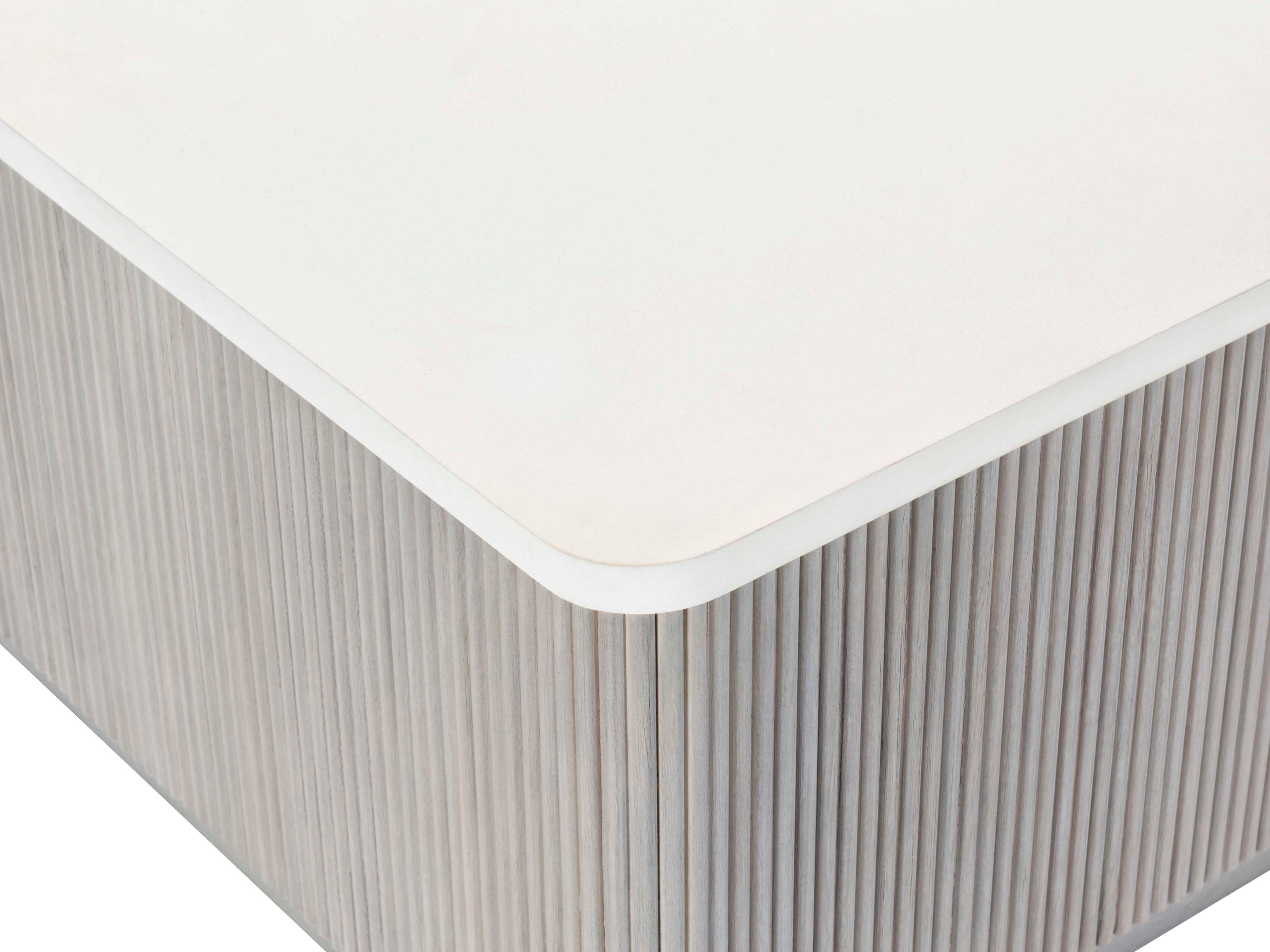 Bernhardt Living Colonnade Square Faux Stone Cocktail Table