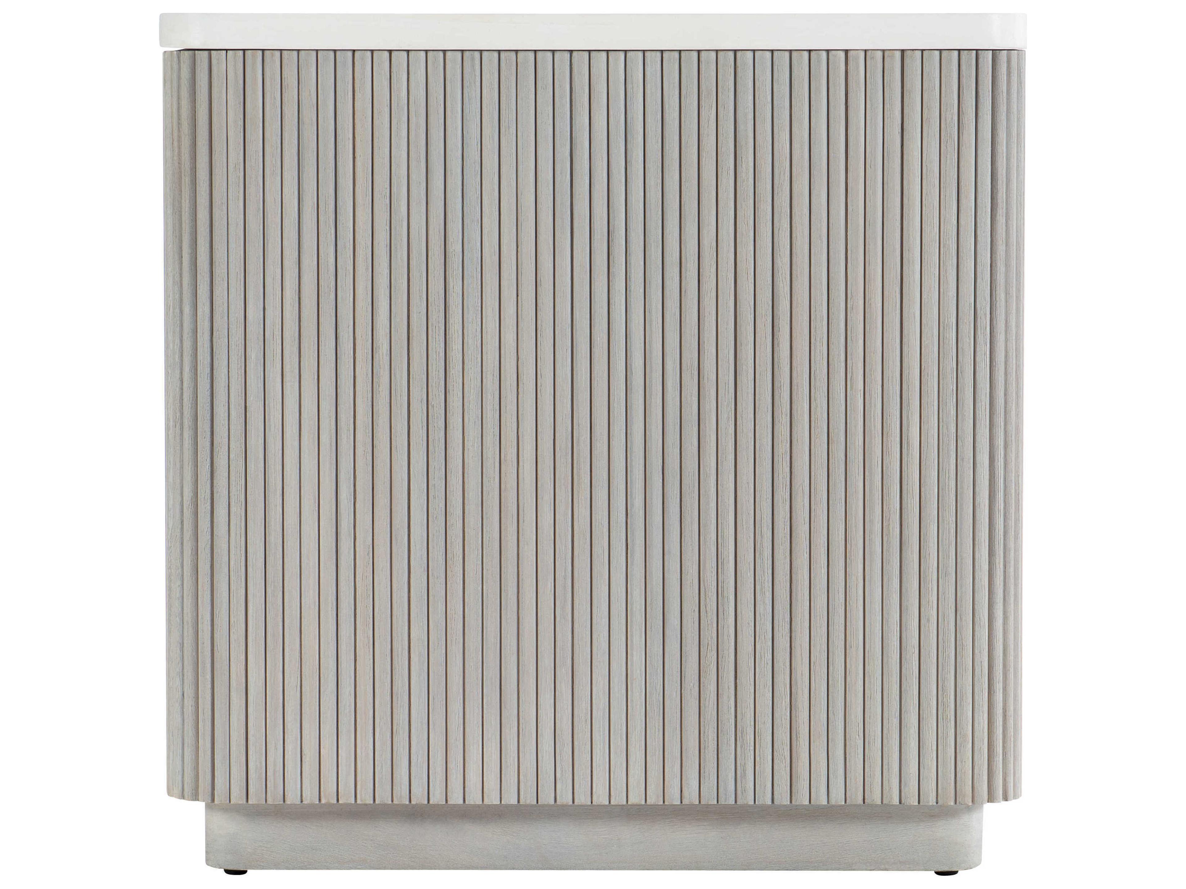 Bernhardt Living Colonnade Square Faux Stone End Table