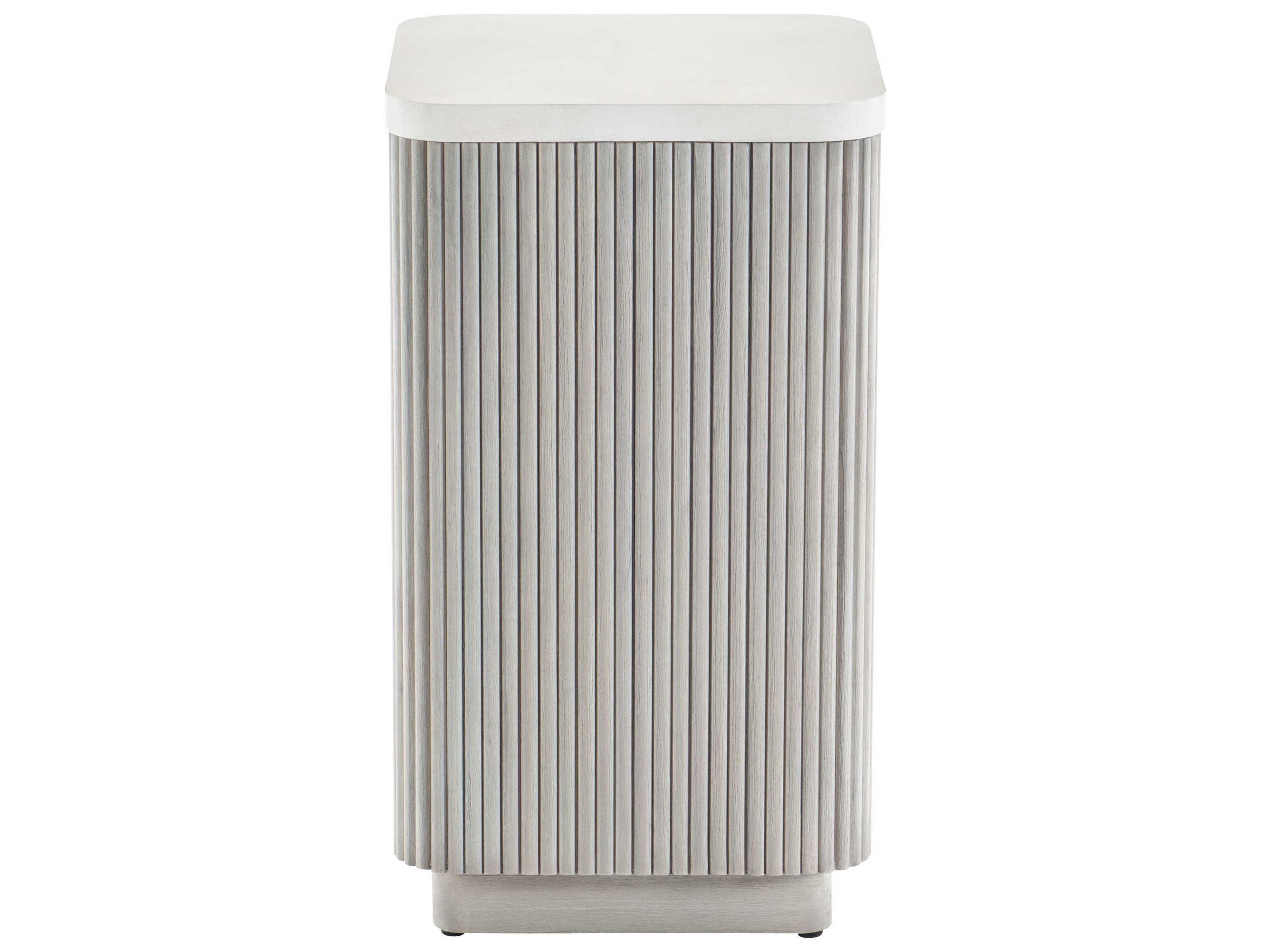 Bernhardt Living Colonnade Square Faux Stone Accent Table