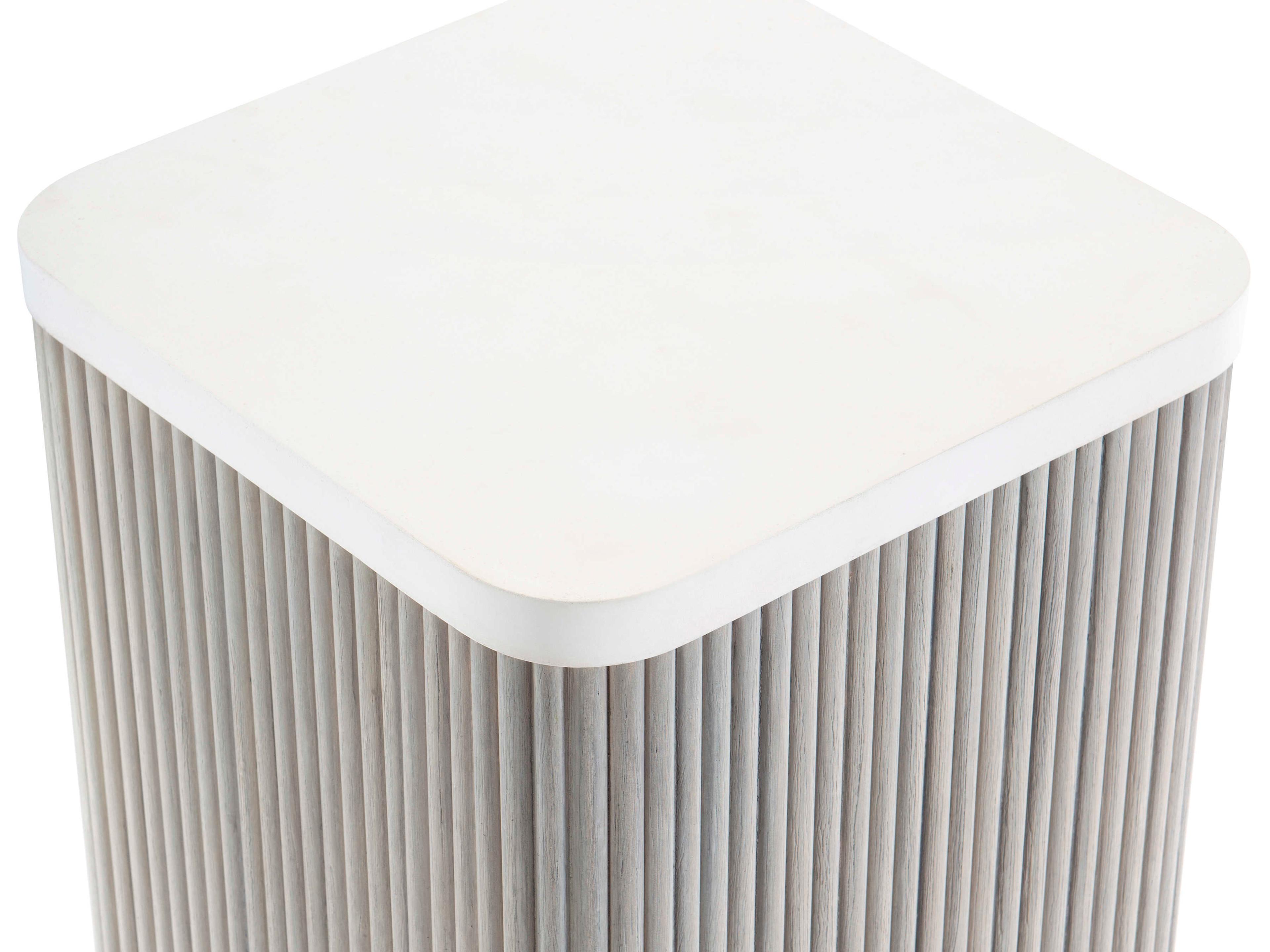 Bernhardt Living Colonnade Square Faux Stone Accent Table