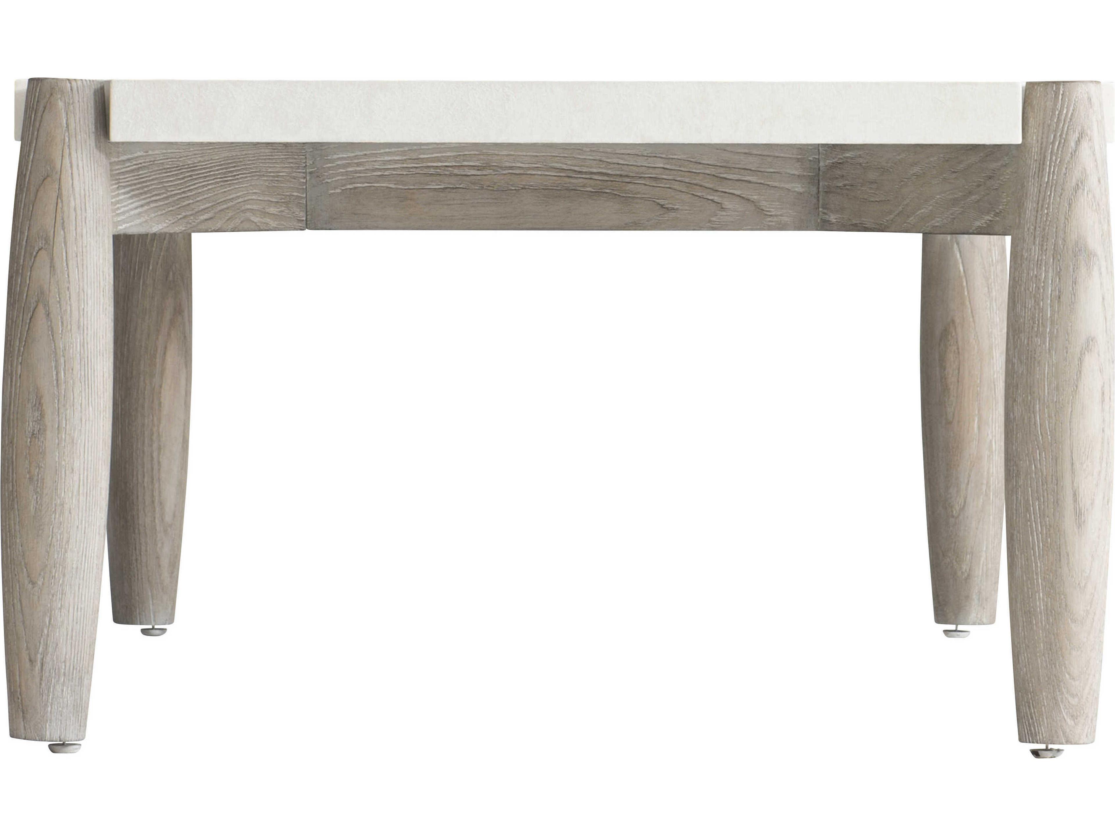 Bernhardt Ashbrook Rectangular Resin Vellum Weathered Greige Cocktail Table