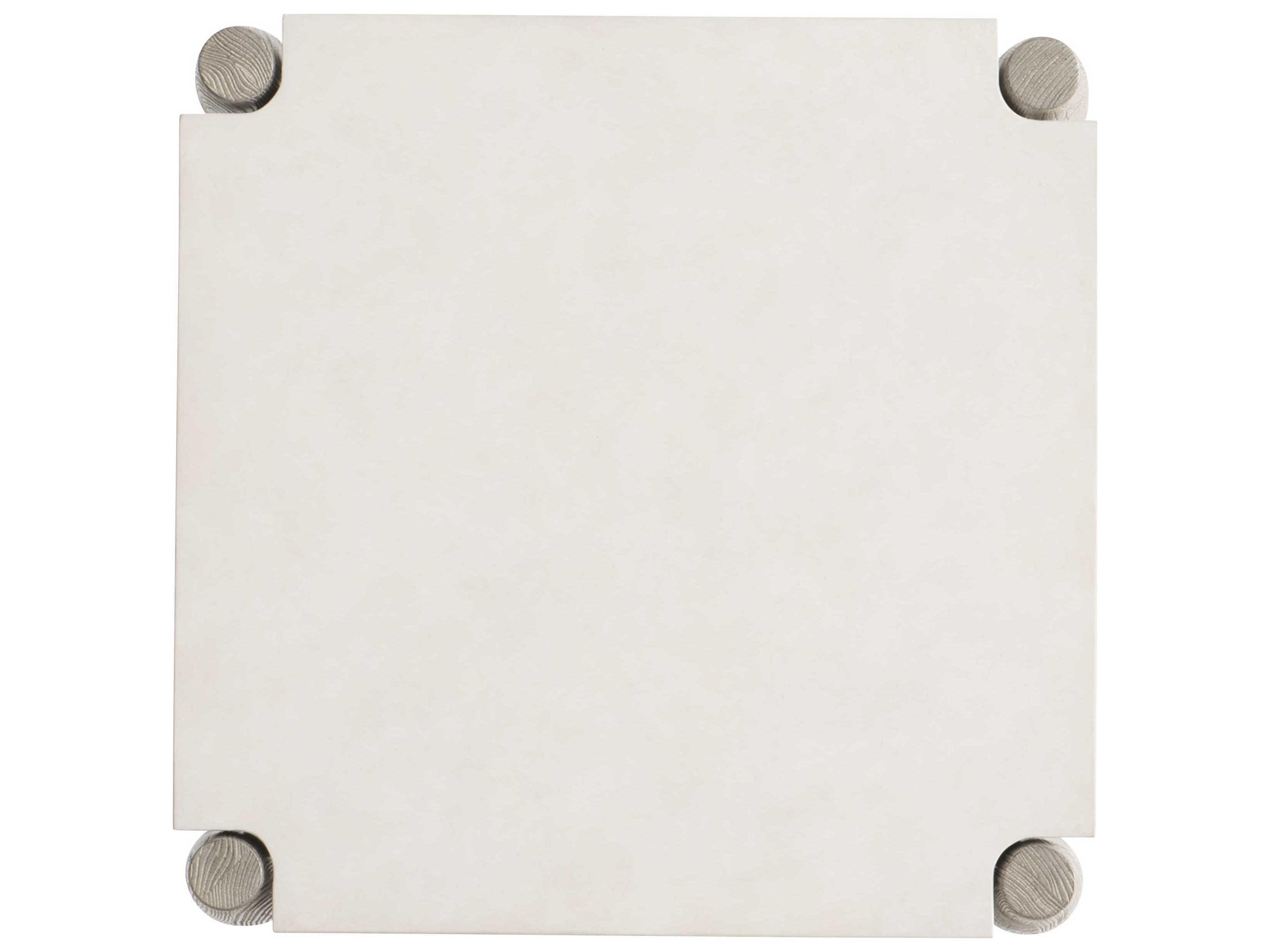 Bernhardt Ashbrook Square Wood Weathered Greige End Table