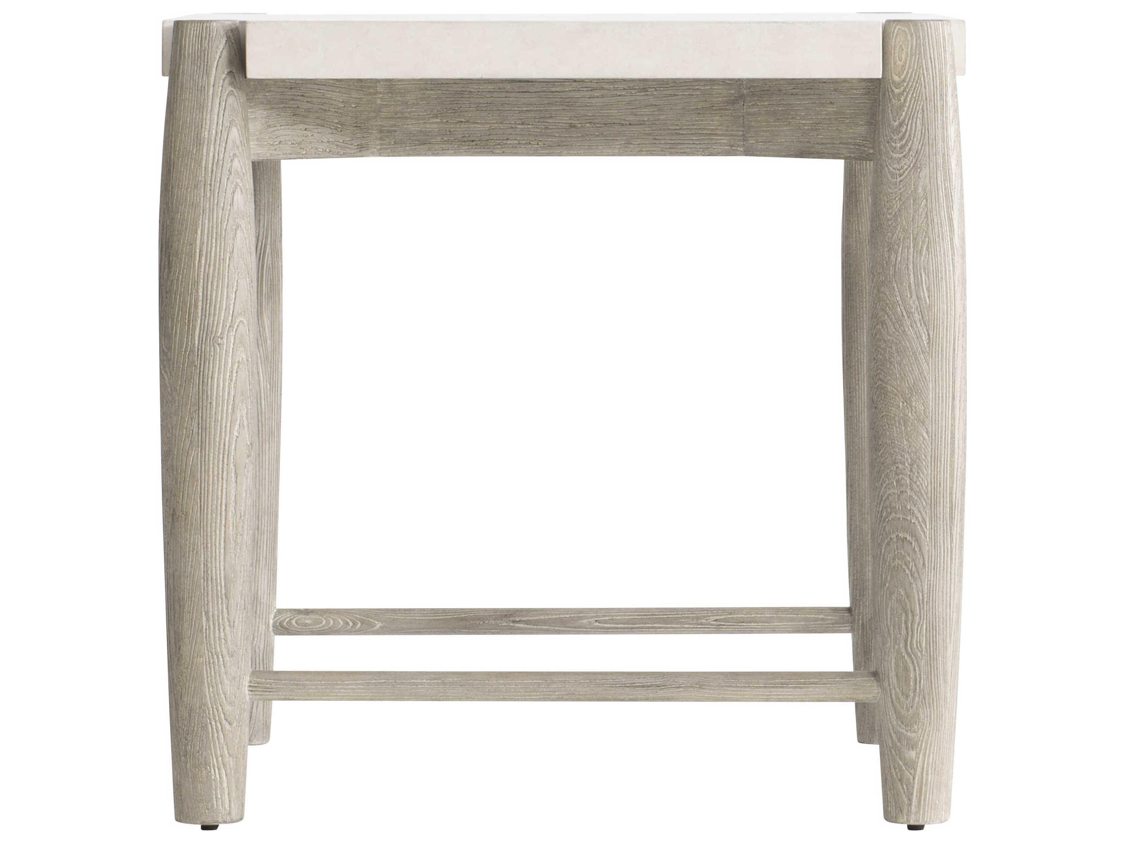 Bernhardt Ashbrook Square Wood Weathered Greige End Table