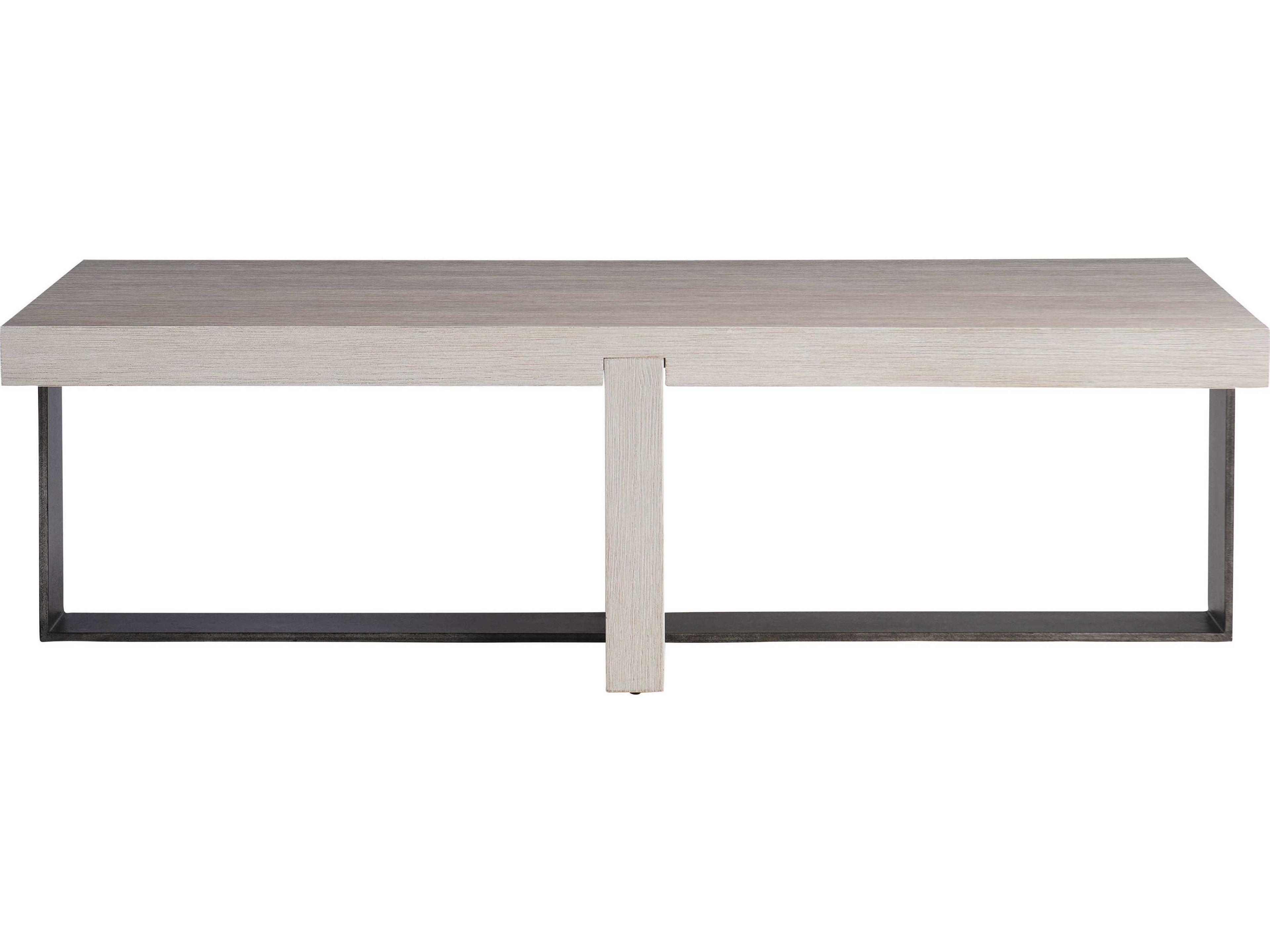 Bernhardt Hoban Rectangular Wood Weathered Bone Cocktail Table