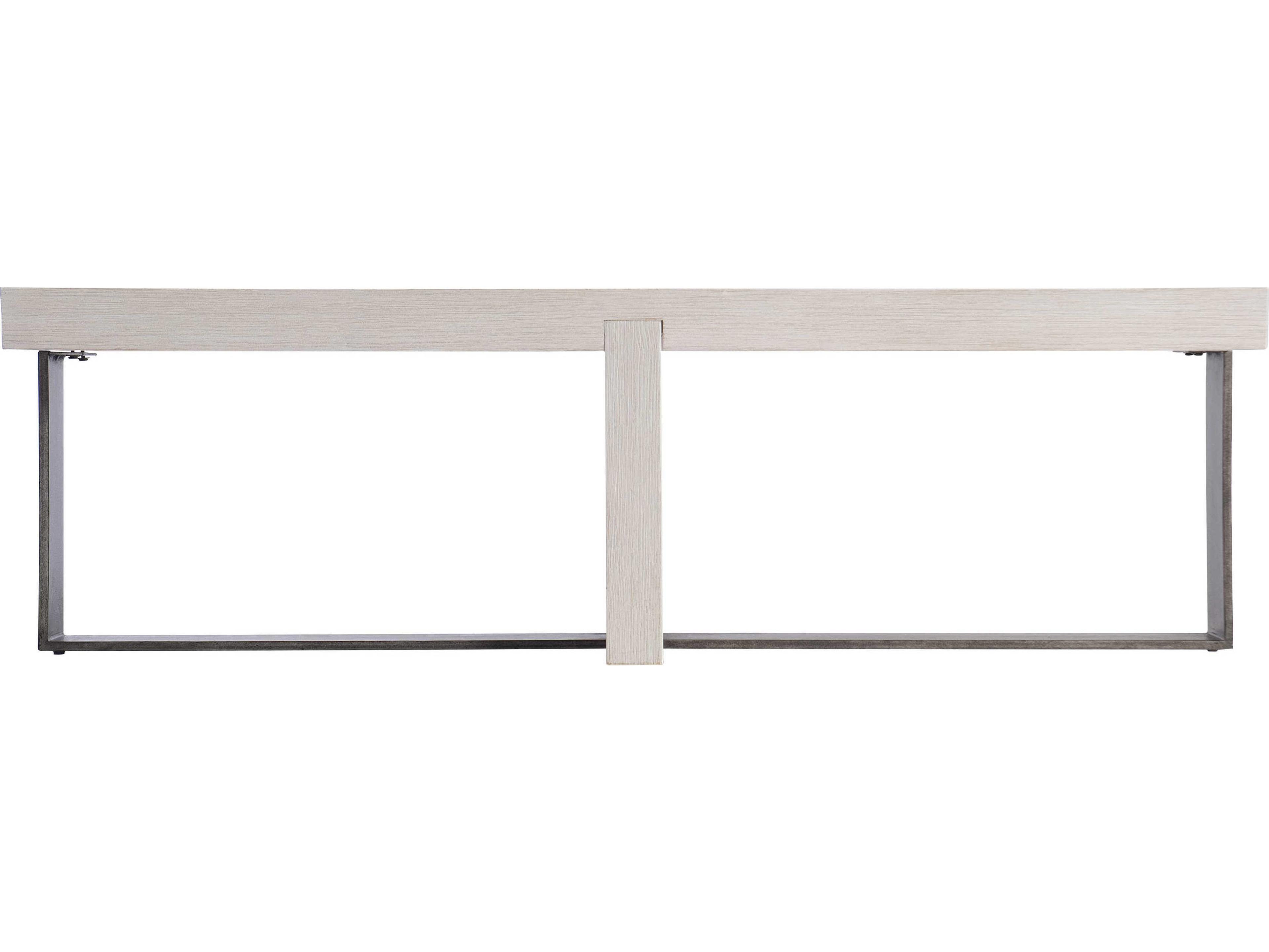 Bernhardt Hoban Rectangular Wood Weathered Bone Cocktail Table