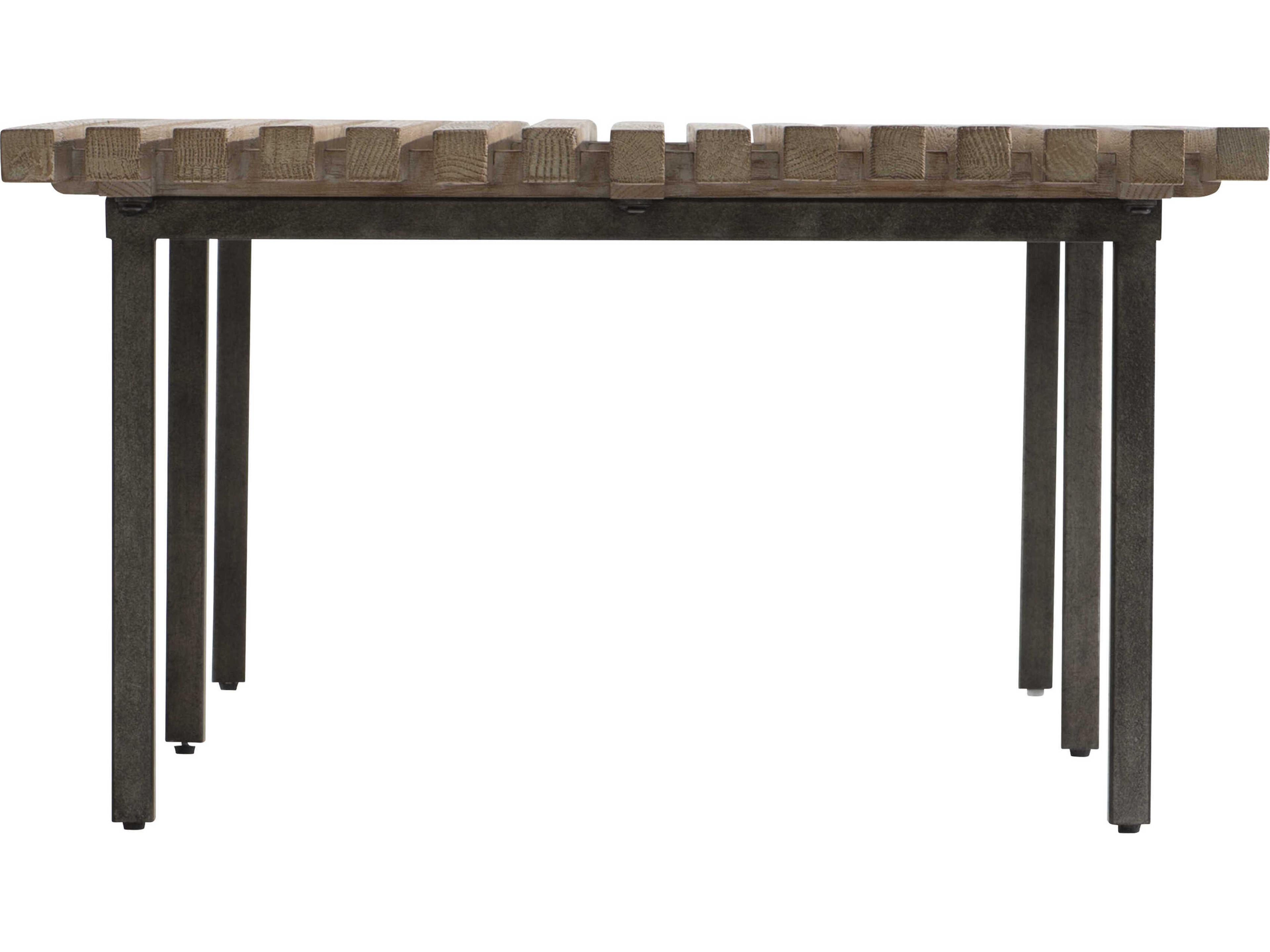 Bernhardt Brumley Rectangular Wood Marcona Anthracite Cocktail Table