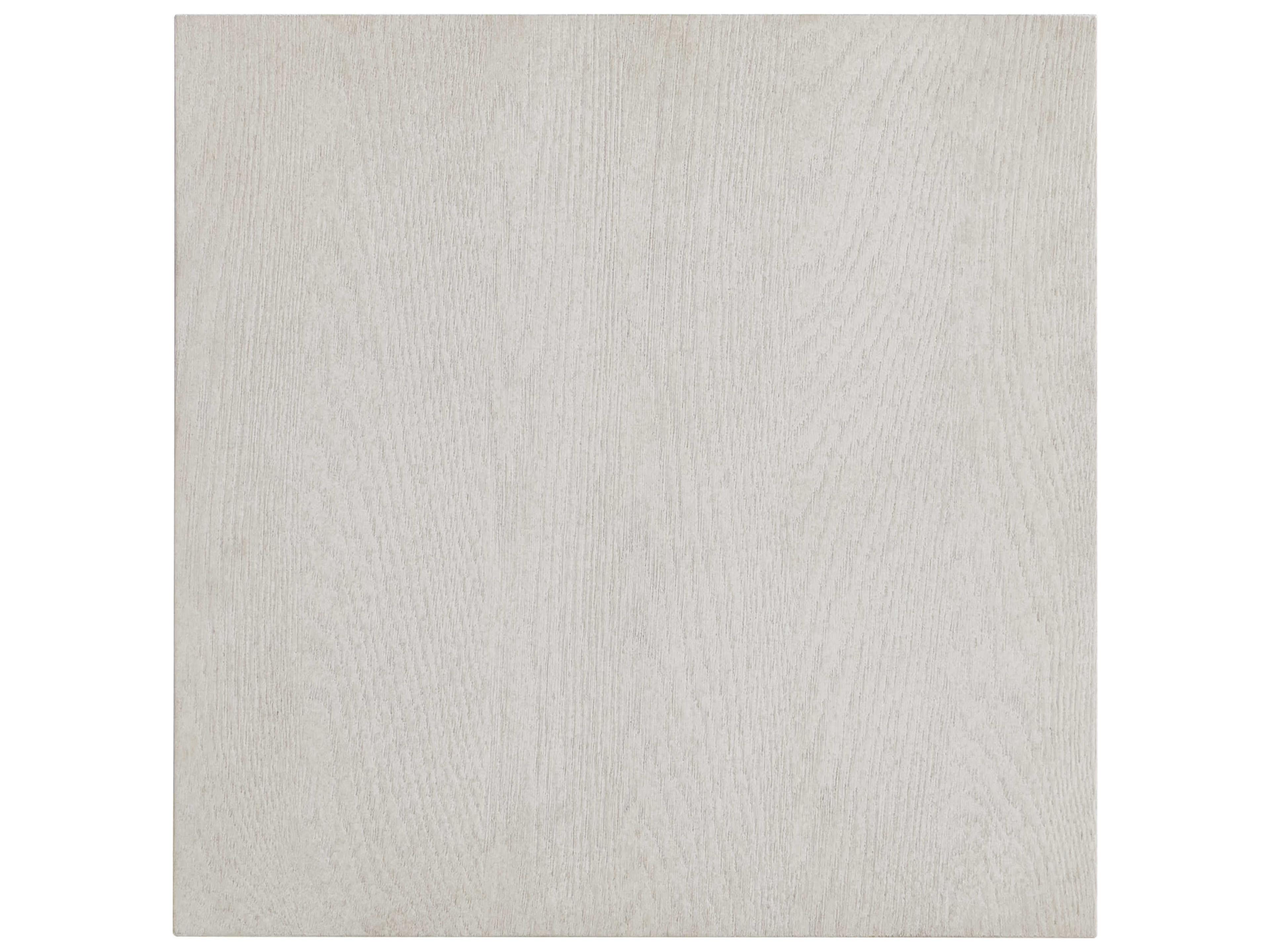 Bernhardt Blythe Square Wood Sandblasted White End Table