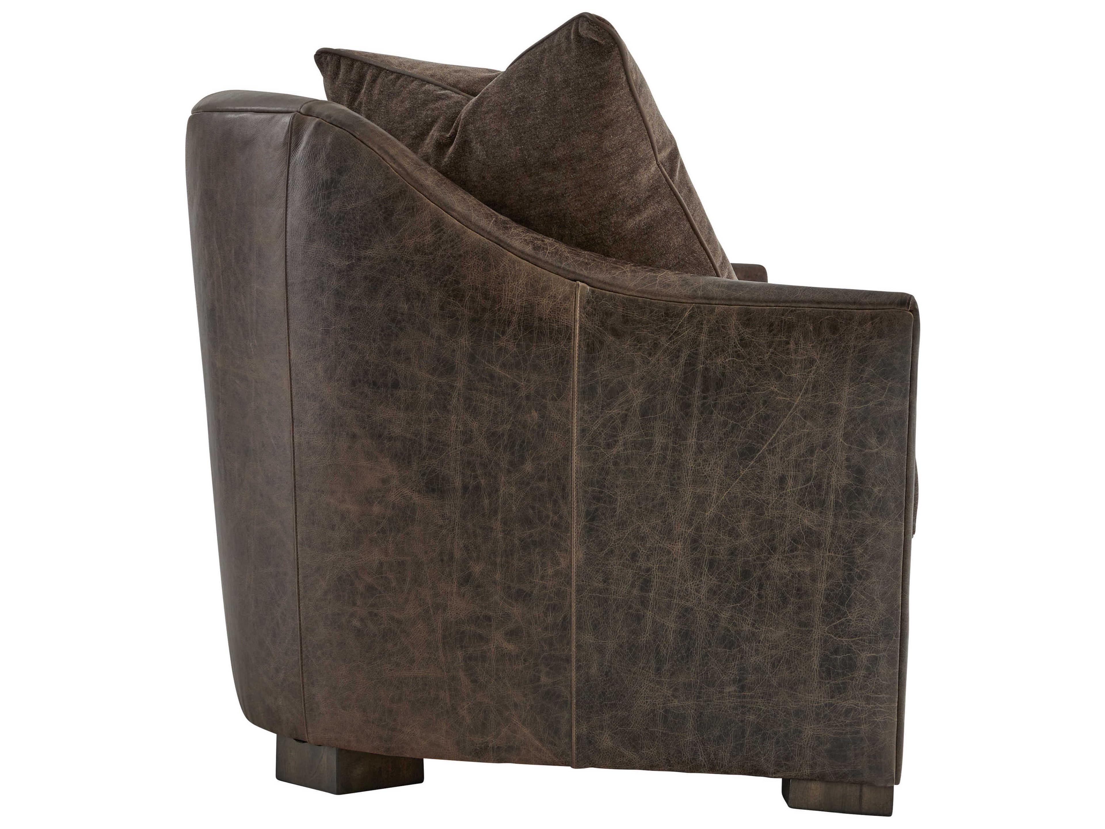 Bernhardt Birxton Brown Leather Sofa