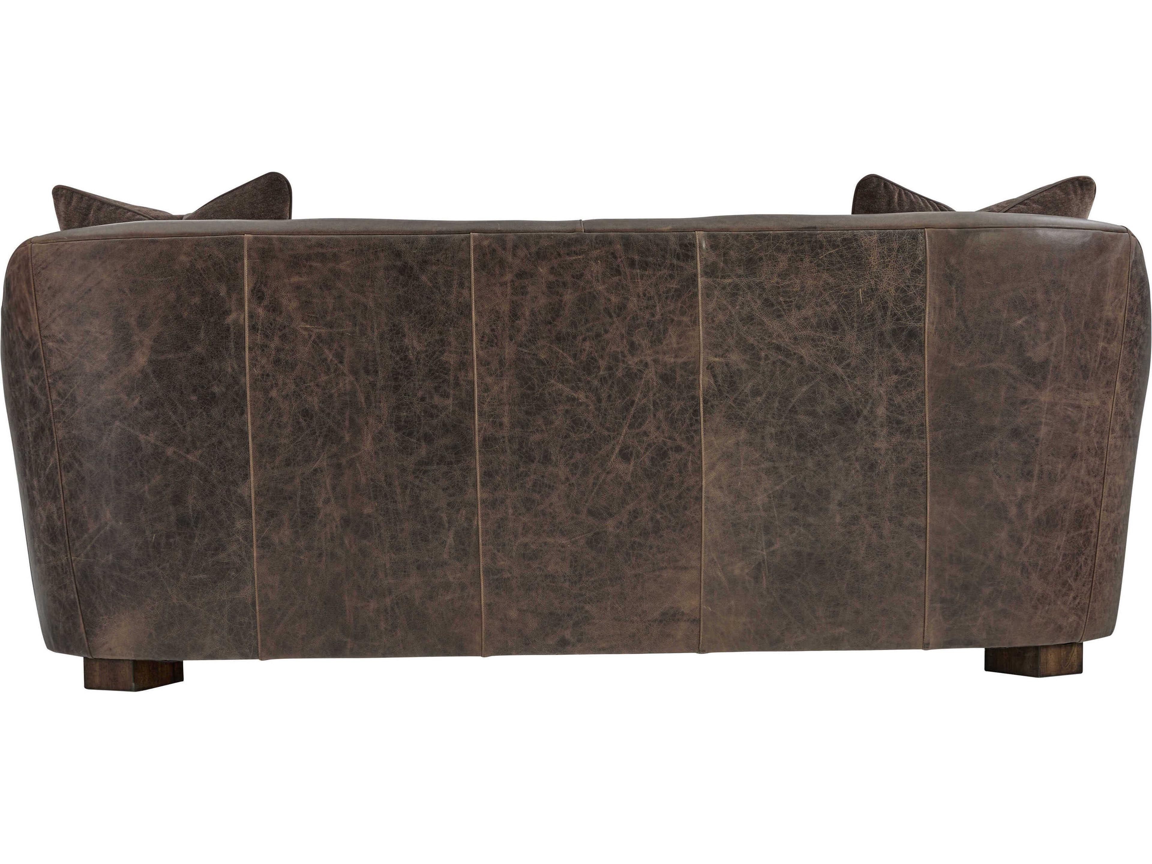 Bernhardt Birxton Brown Leather Sofa