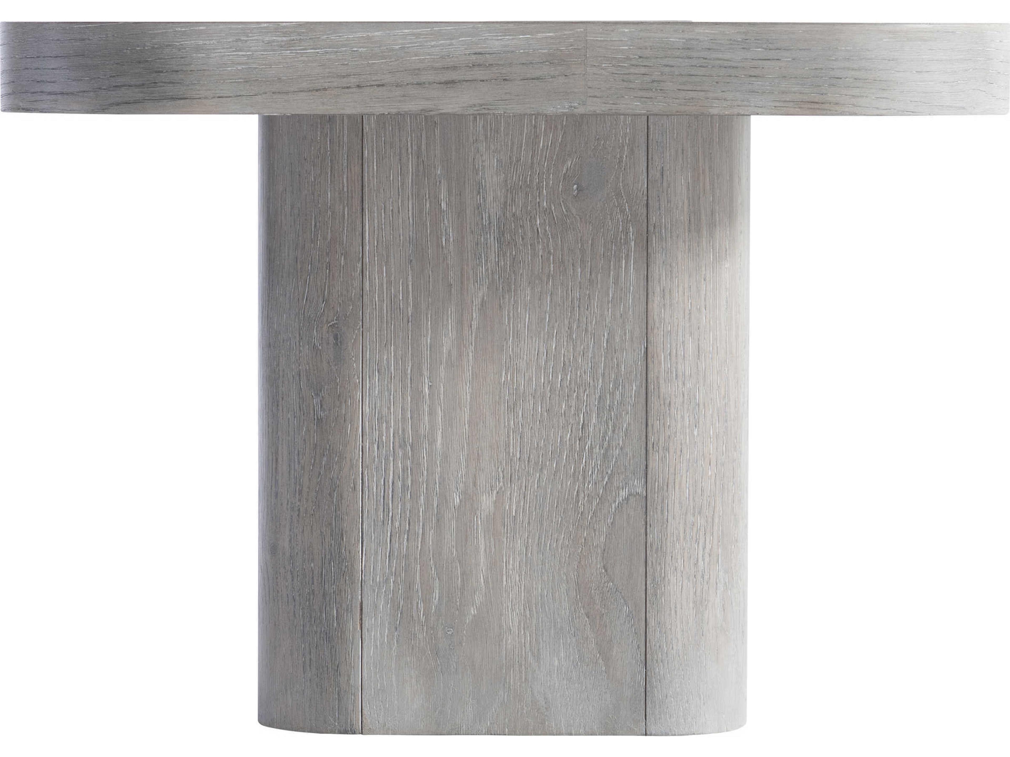 Bernhardt Marcato Square Wood Cerused Greige End Table