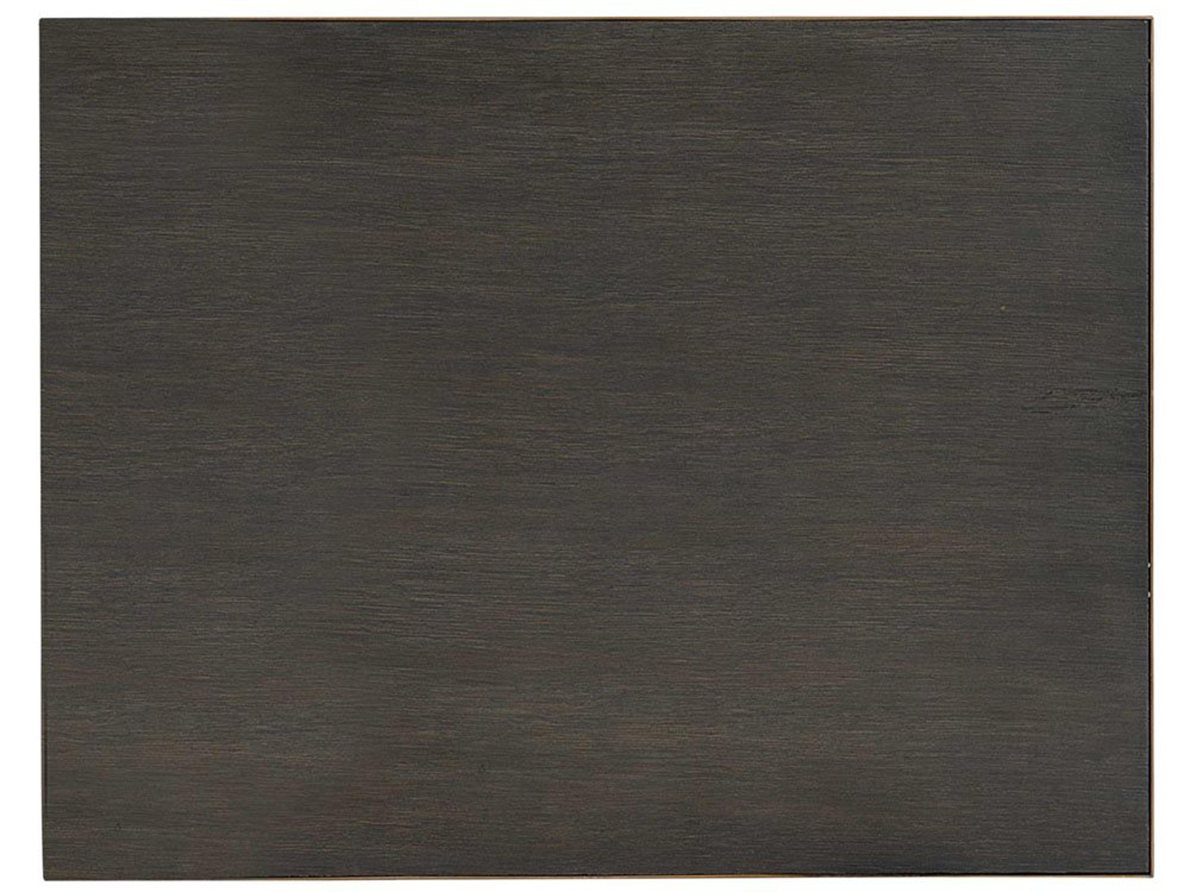 Bernhardt Beaumont Rectangular Wood Charcoal Brass End Table