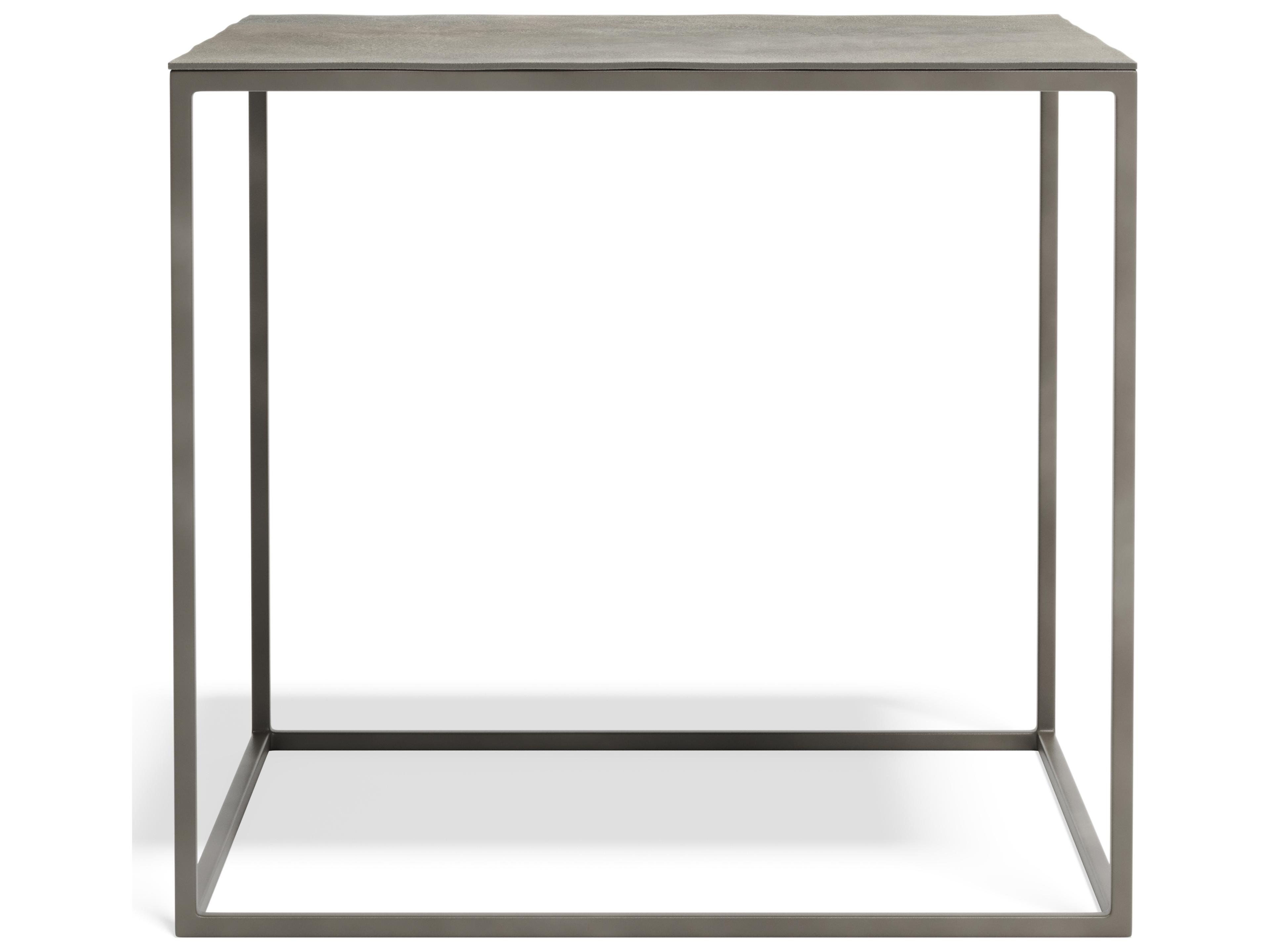 Thompson Rectangular Metal Graphite End Table