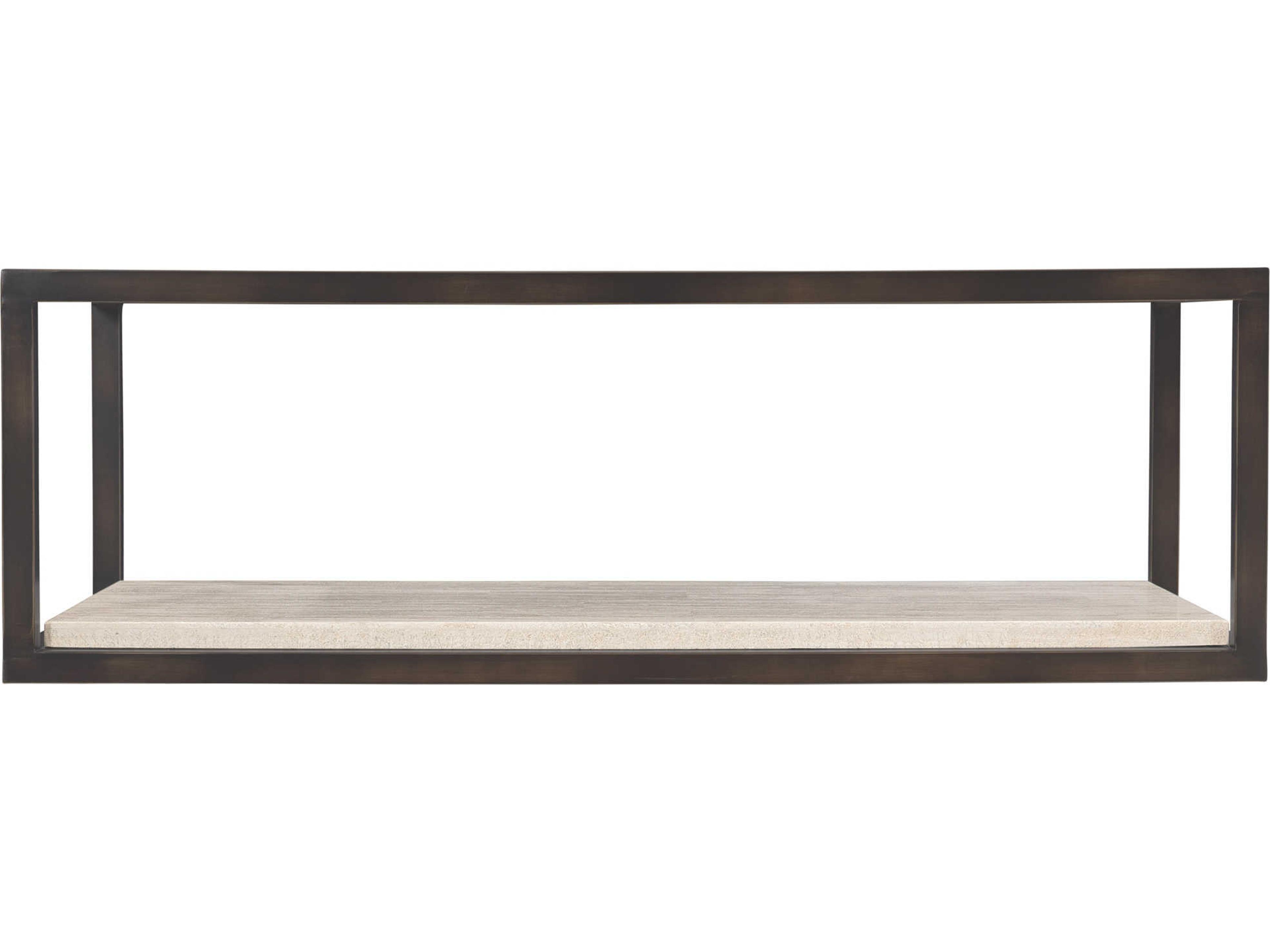 Bernhardt Kinsley Rectangular Glass Bronze Cocktail Table