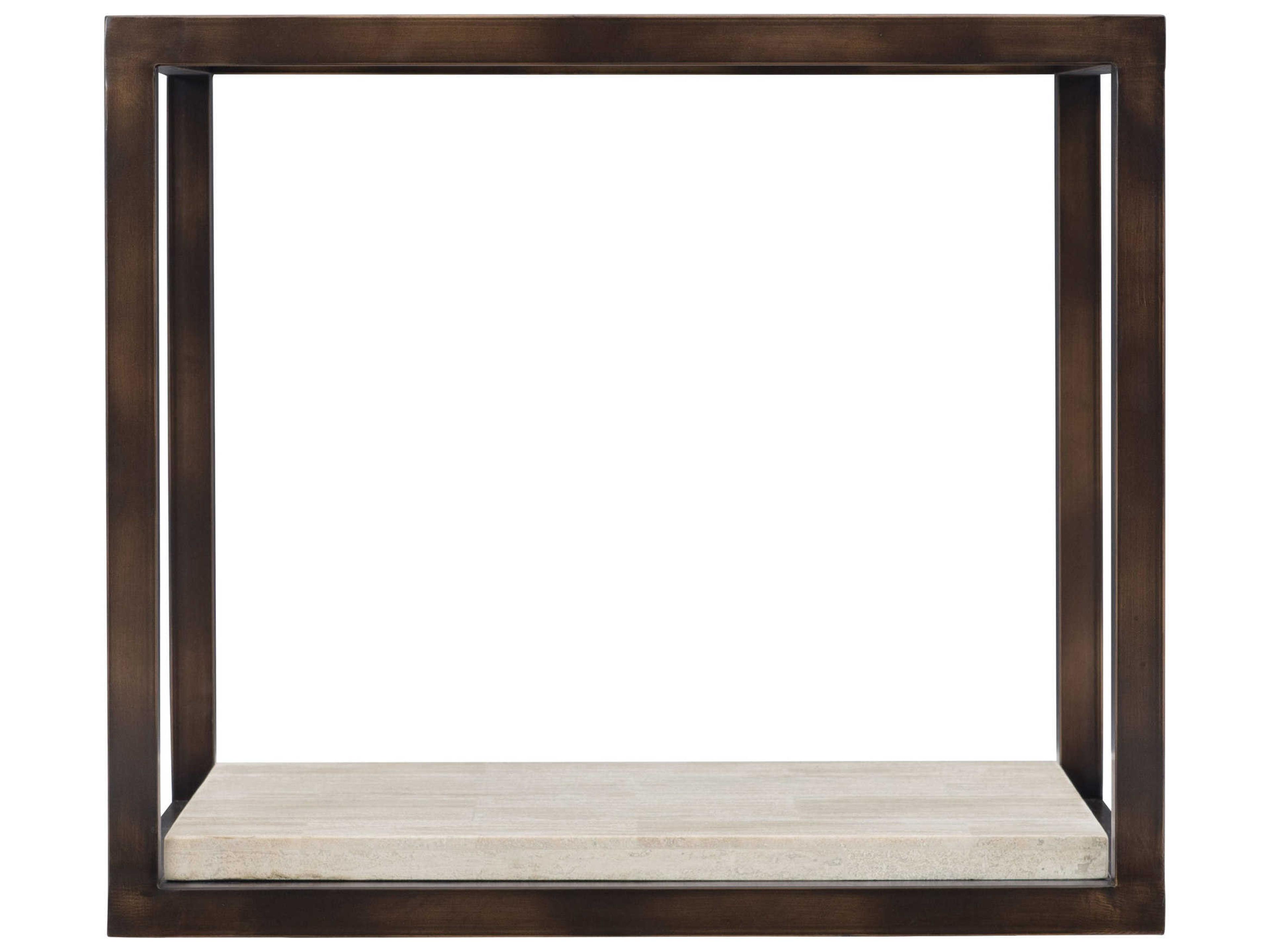 Bernhardt Kinsley Square Glass Bronze End Table